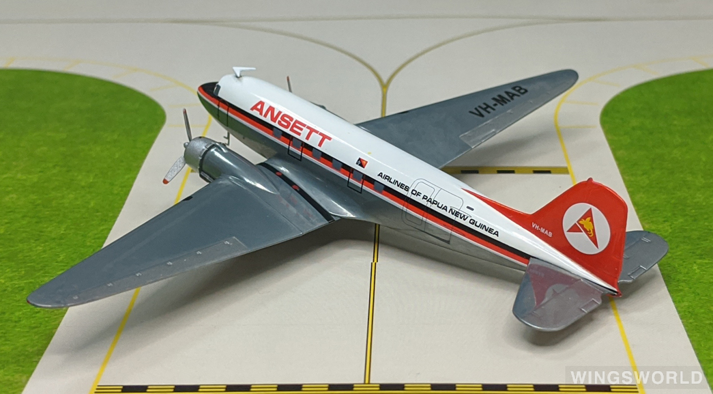 JC Wings 1:200 XX2528 Ansett 澳洲安捷航空 Douglas DC-3 VH-MAB