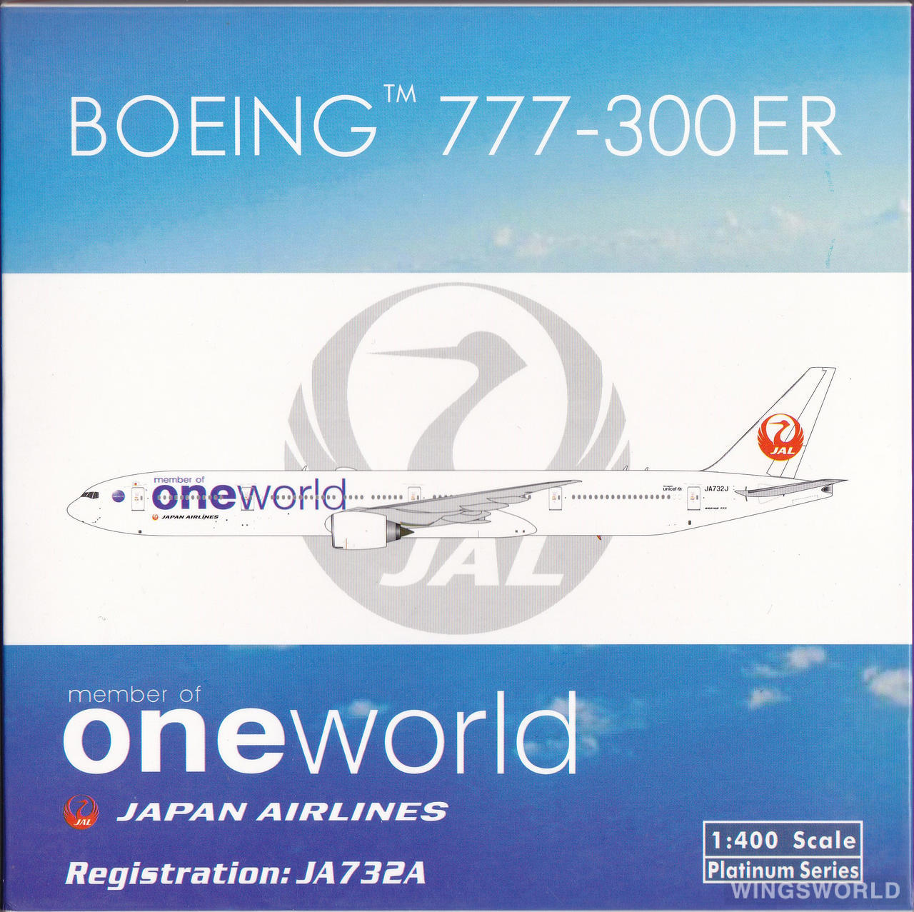 Phoenix 1:400 PH11184 Japan Airlines 日本航空 Boeing 777-300ER JA732J