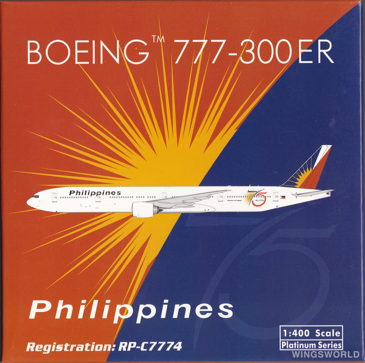 Phoenix 1:400 PH11276 Philippine Airlines 菲律宾航空 Boeing 777-300 RP-C7774