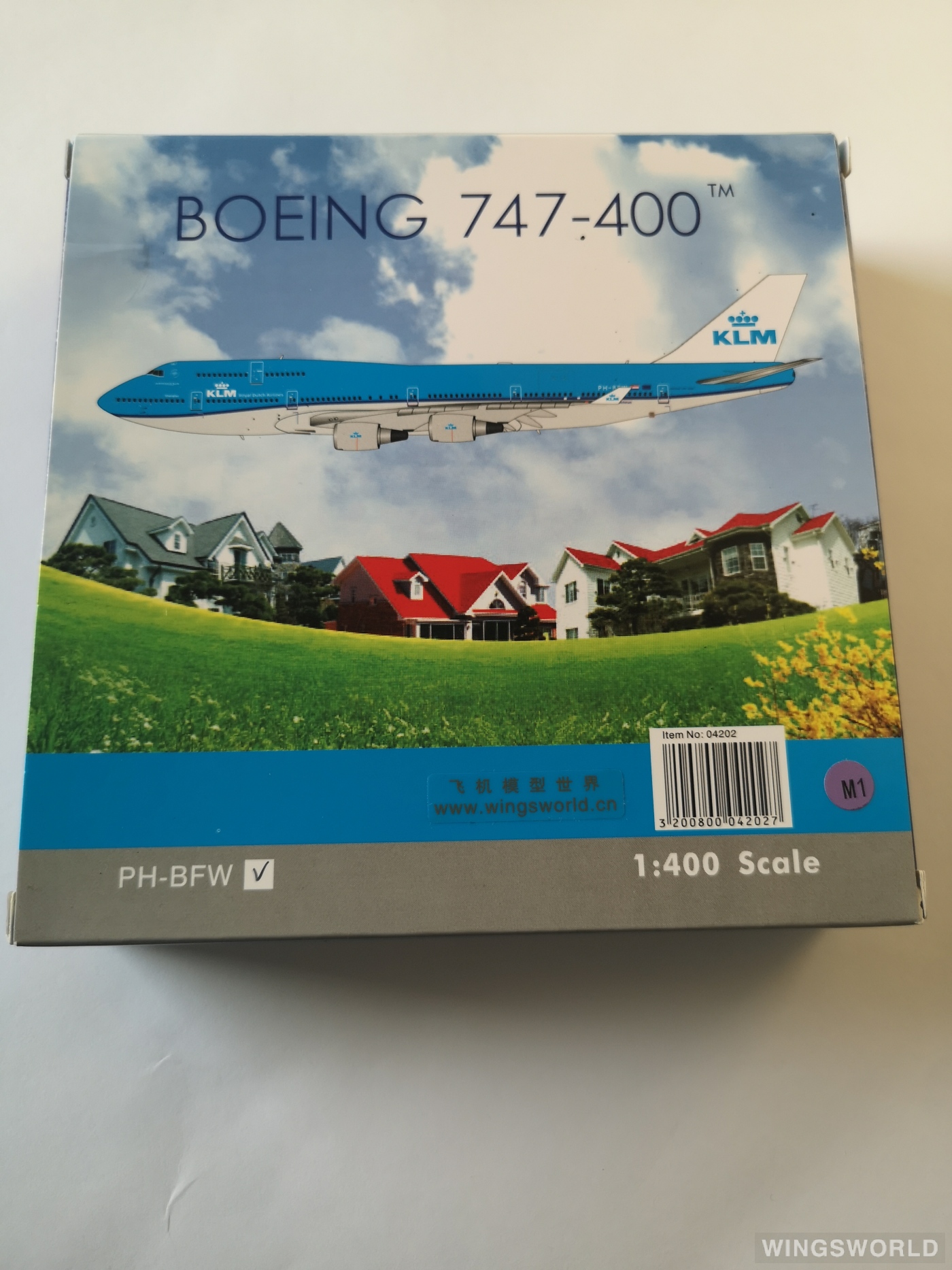 Phoenix 1:400 PH04202 KLM 荷兰皇家航空 Boeing 747-400 PH-BFW