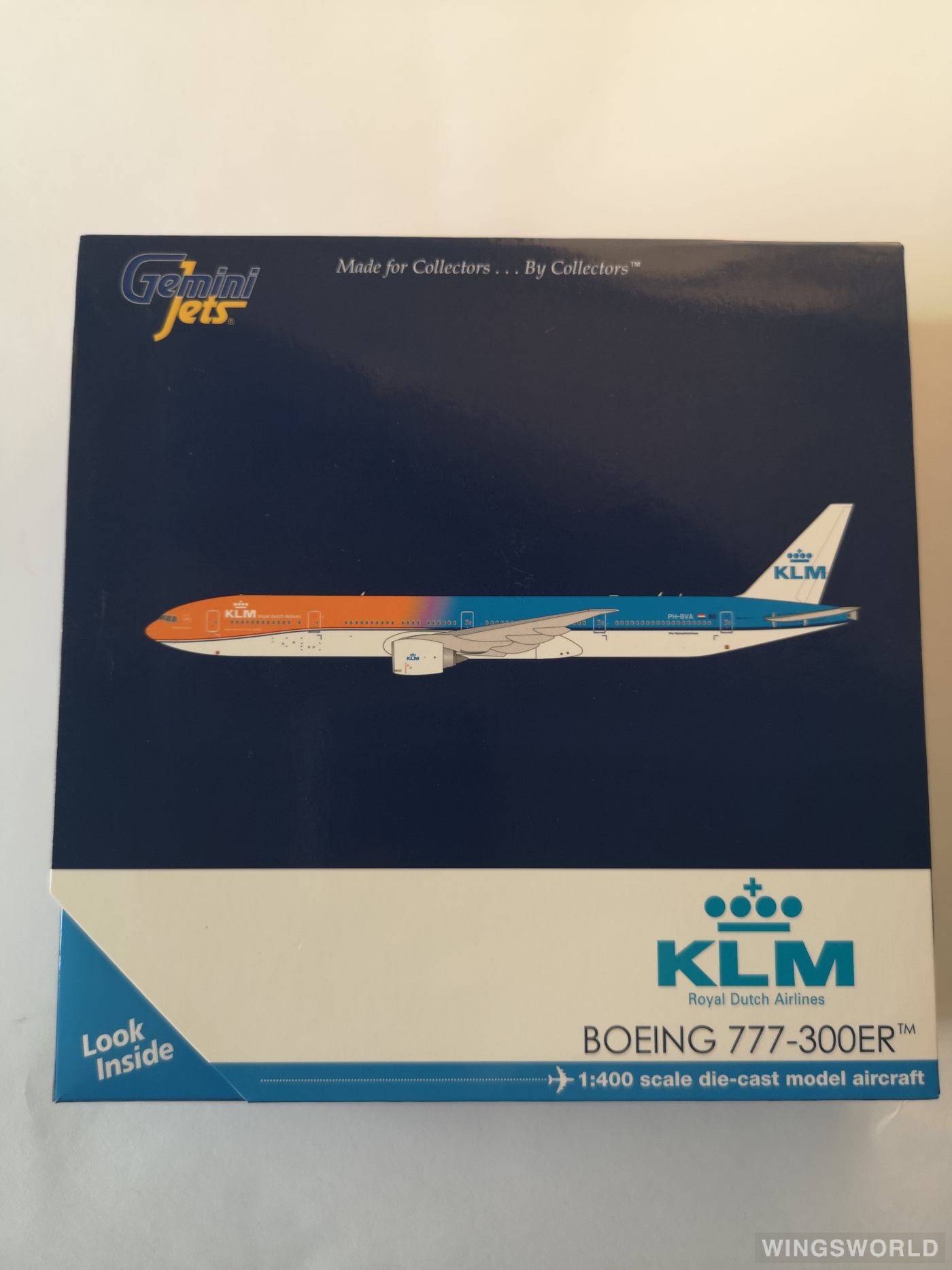 Geminijets 1:400 GJKLM1586 KLM 荷兰皇家航空 Boeing 777-300 PH-BVA