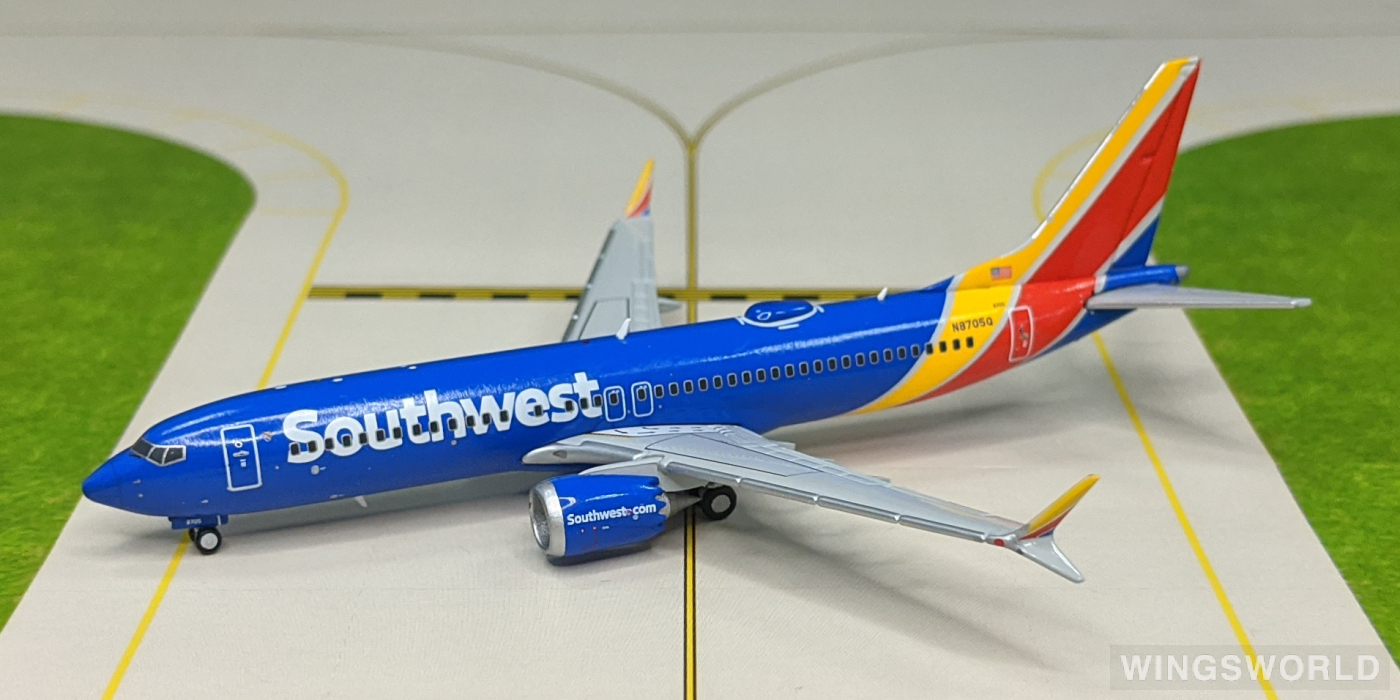 Geminijets 1:400 GJSWA1676 Southwest Airlines 美国西南航空 Boeing 737 MAX 8 N8705Q