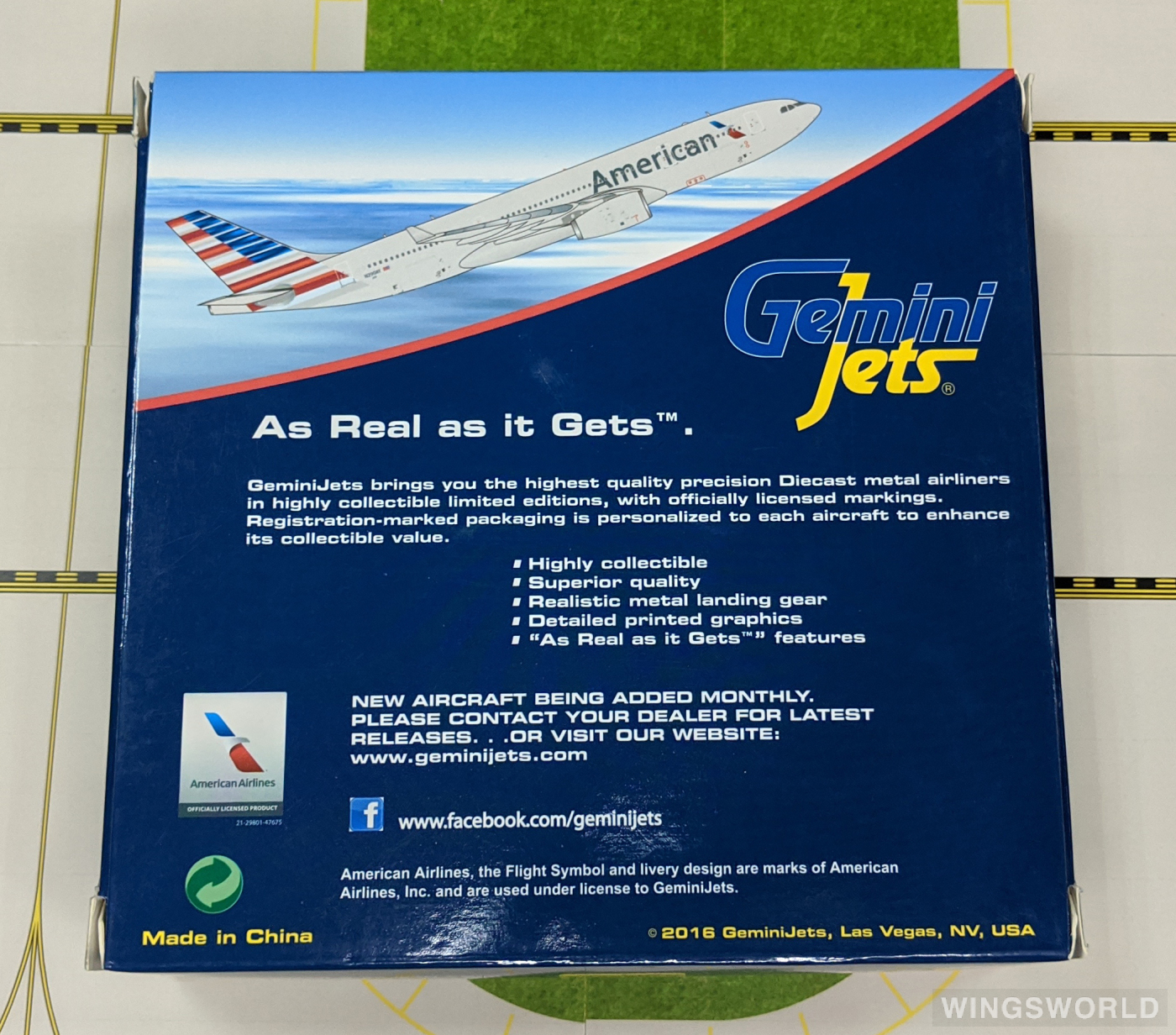 Geminijets 1:400 GJAAL1549 American Airlines 美国航空 Airbus A330-200 N290AY