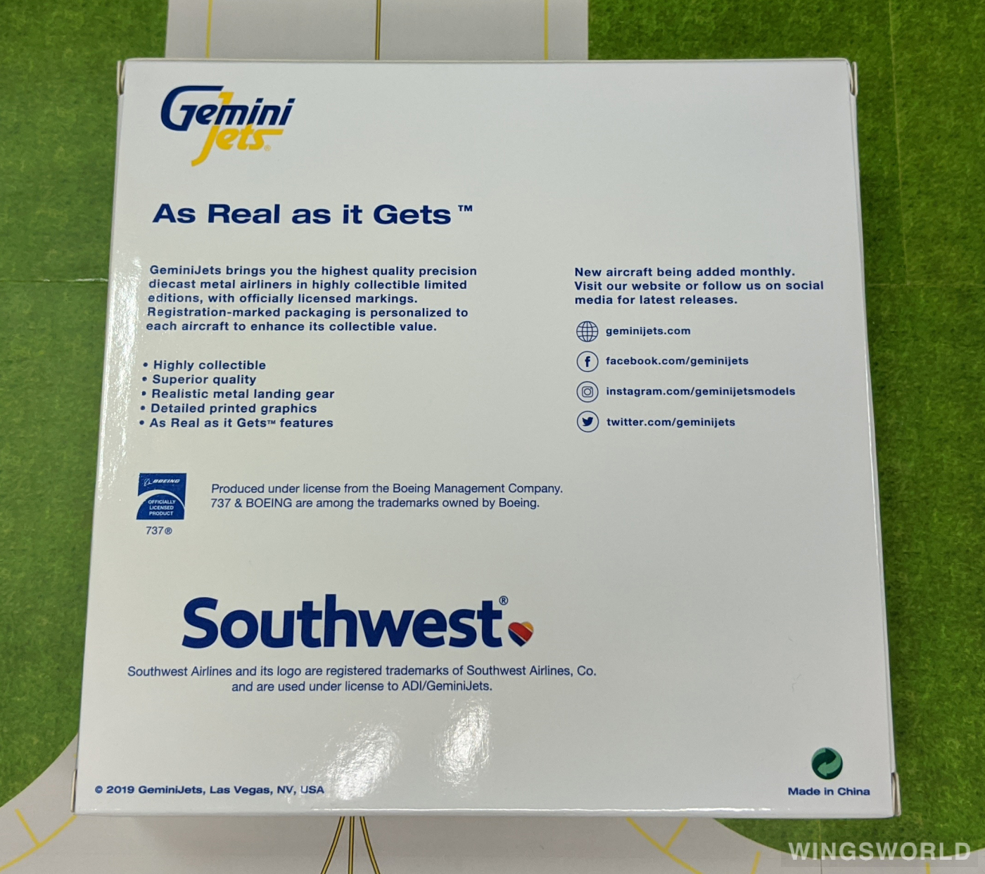 Geminijets 1:400 GJSWA1412 Southwest Airlines 美国西南航空 Boeing 737-700 N230WN