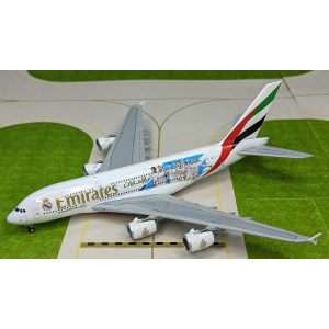 Emirates 阿联酋航空 Airbus A380-800 A6-EUG 皇家马德里俱乐部彩绘 GJUAE1762 Geminijets 1:400