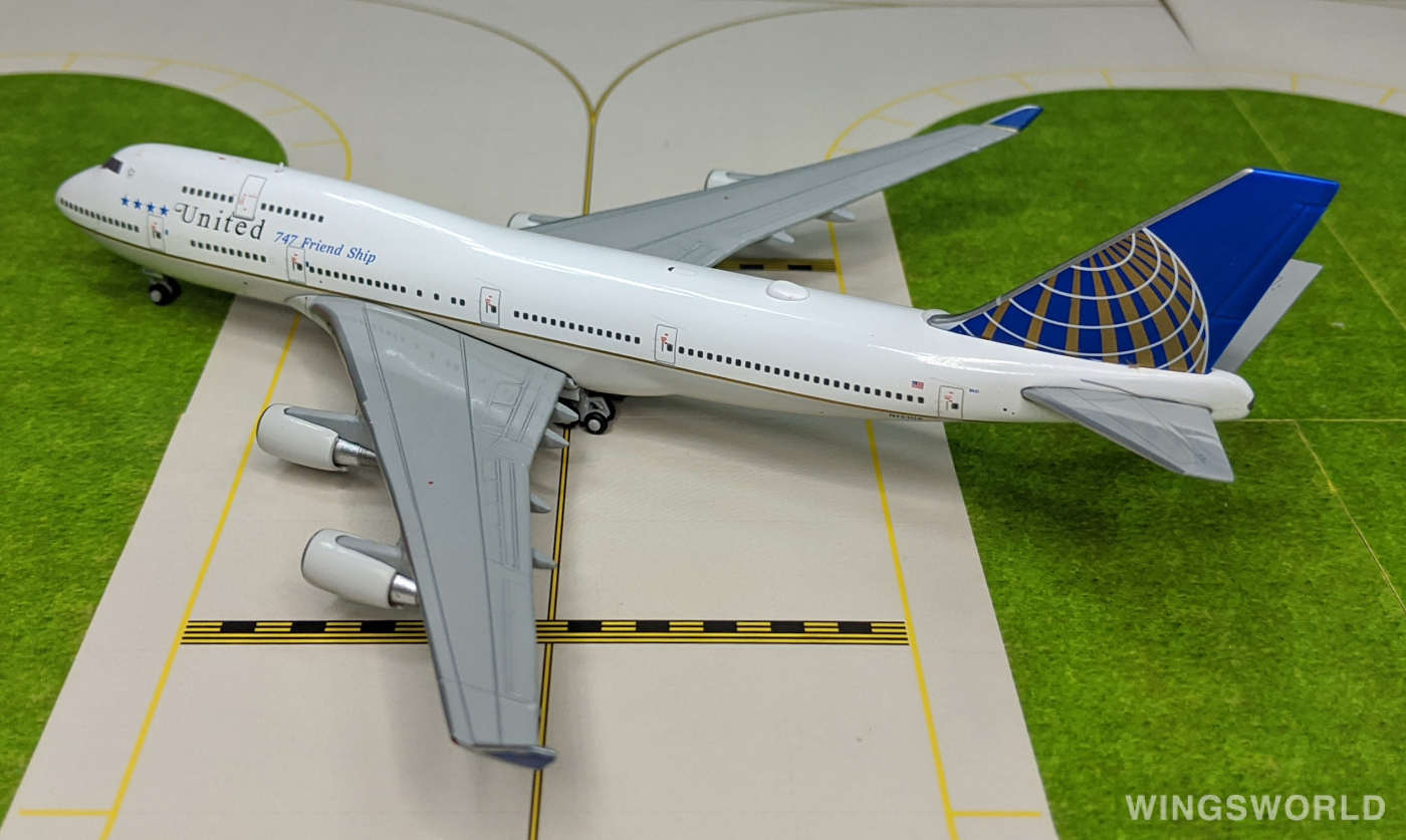 Geminijets 1:400 GJUAL1741 United Airlines 美国联合航空 Boeing 747-400 N121UA