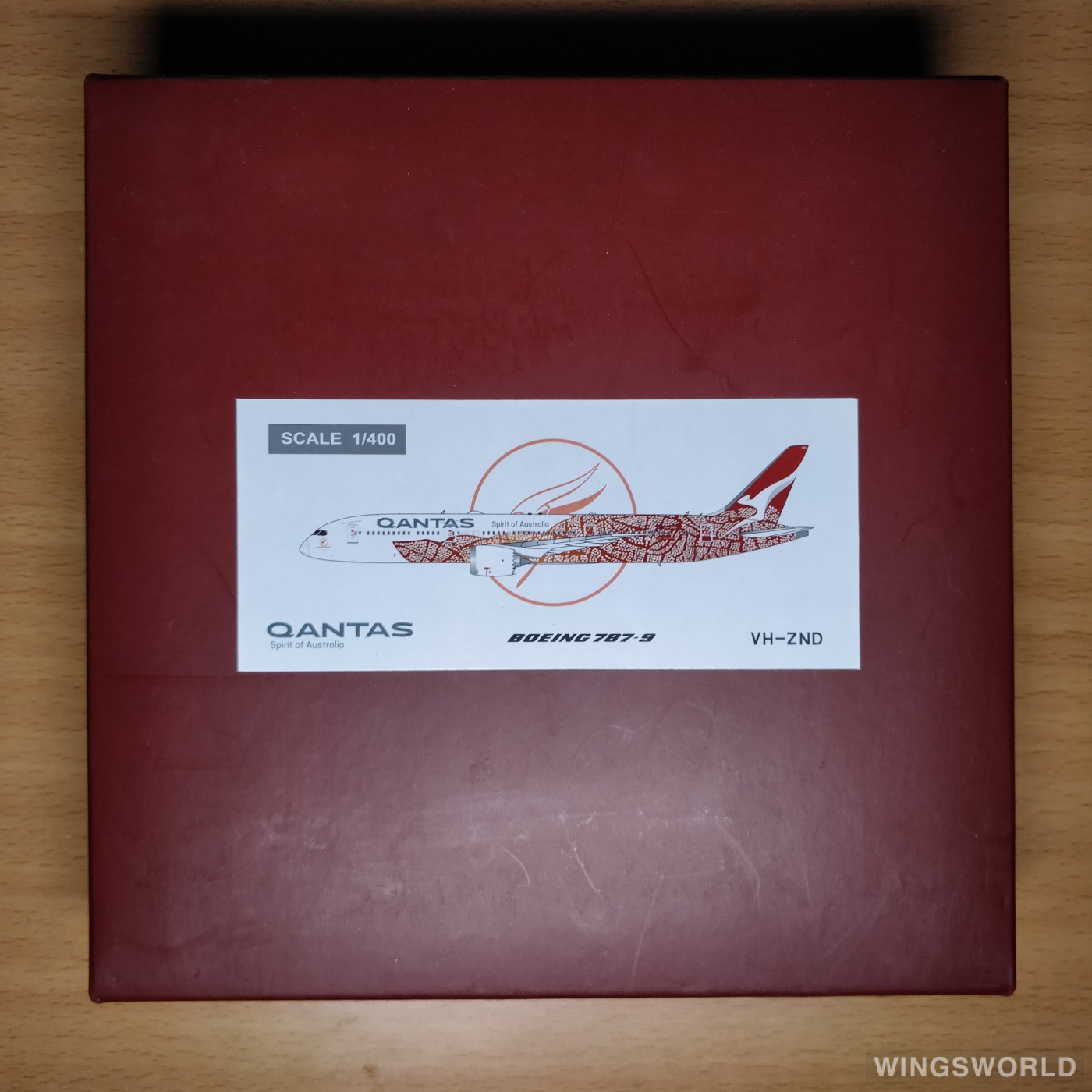JC Wings 1:400 EW4789001 Qantas 澳洲航空 Boeing 787-9 VH-ZND