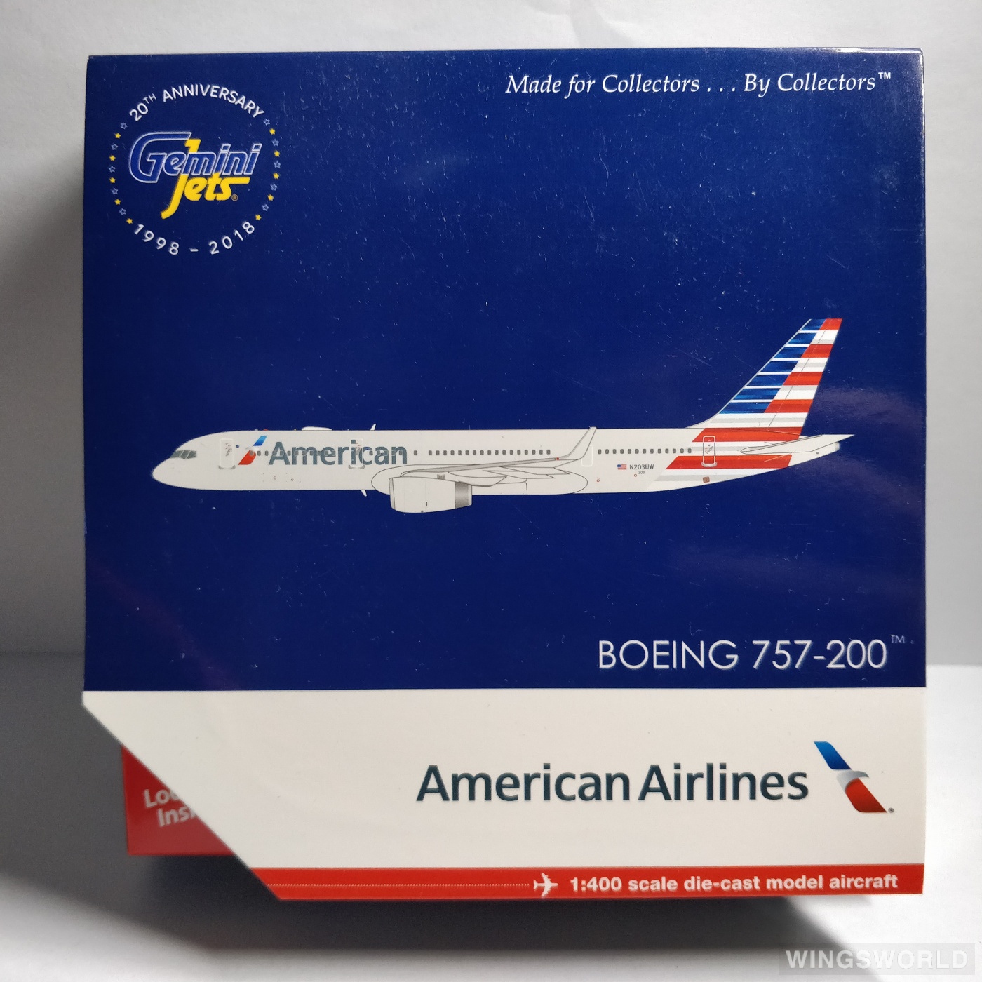 Geminijets 1:400 GJAAL1797 American Airlines 美国航空 Boeing 757-200 N203UW