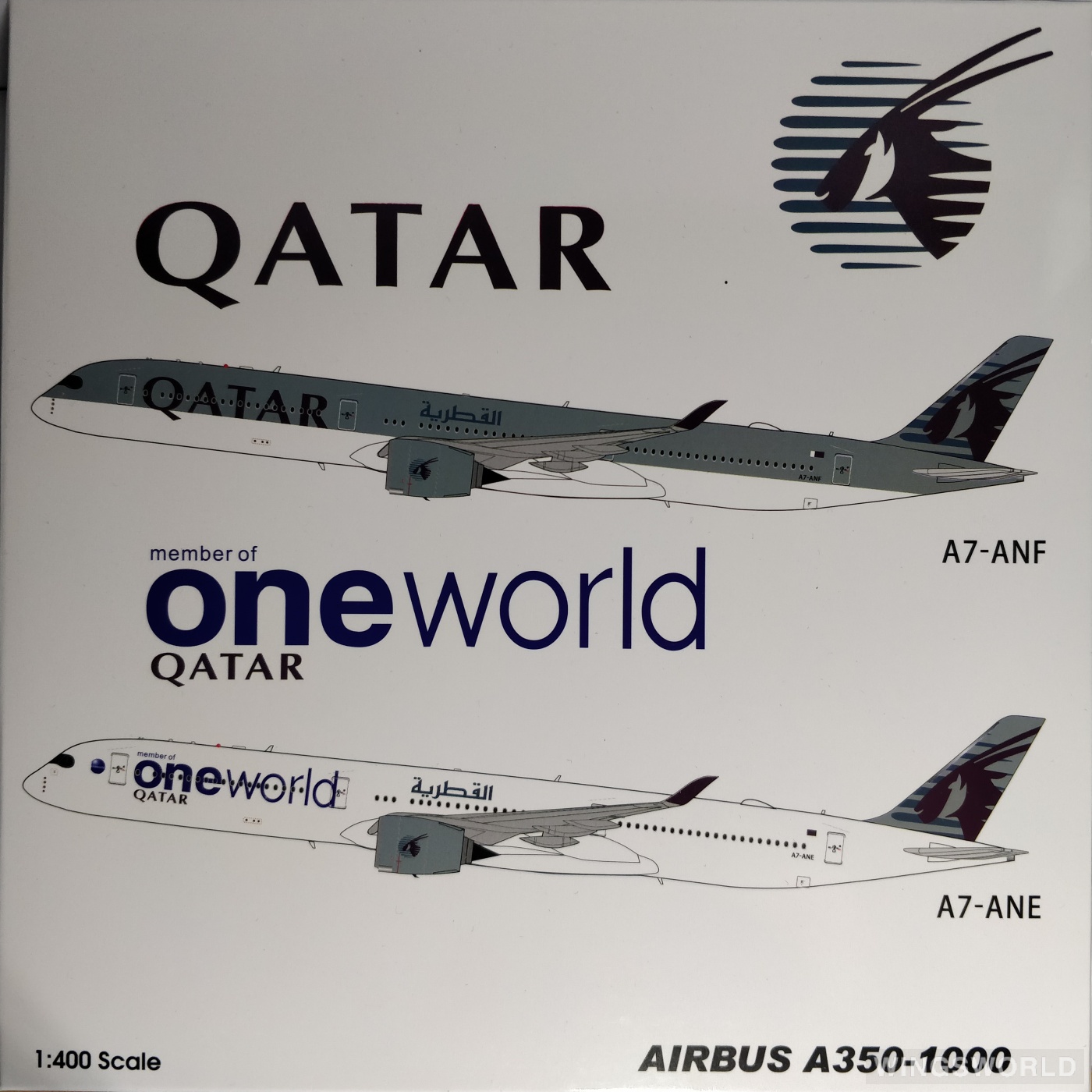 Aviation400 1:400 AV4036 Qatar 卡塔尔航空 Airbus A350-1000 A7-ANF
