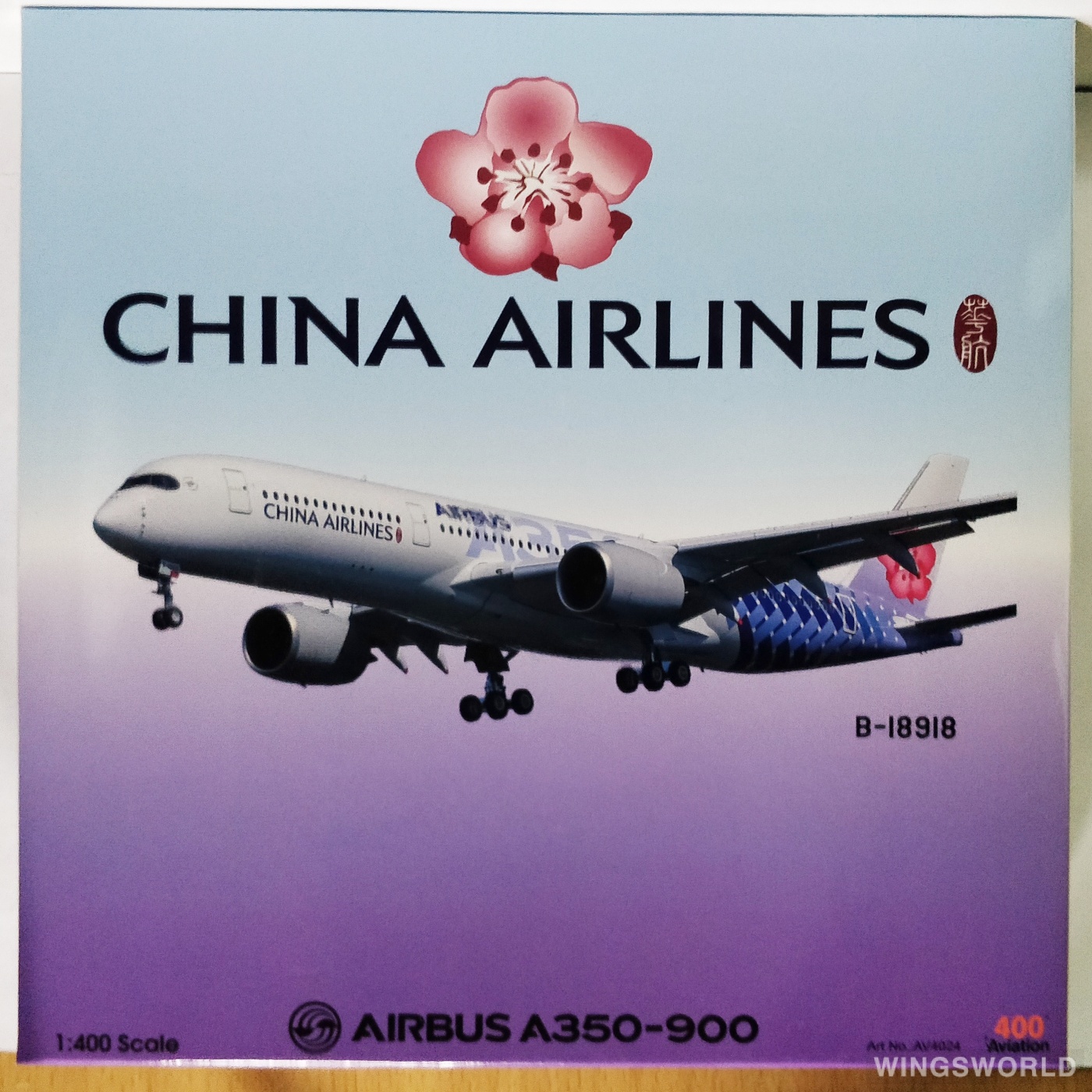 Aviation400 1:400 AV4024 China Airlines 中华航空 Airbus A350-900 B-18918