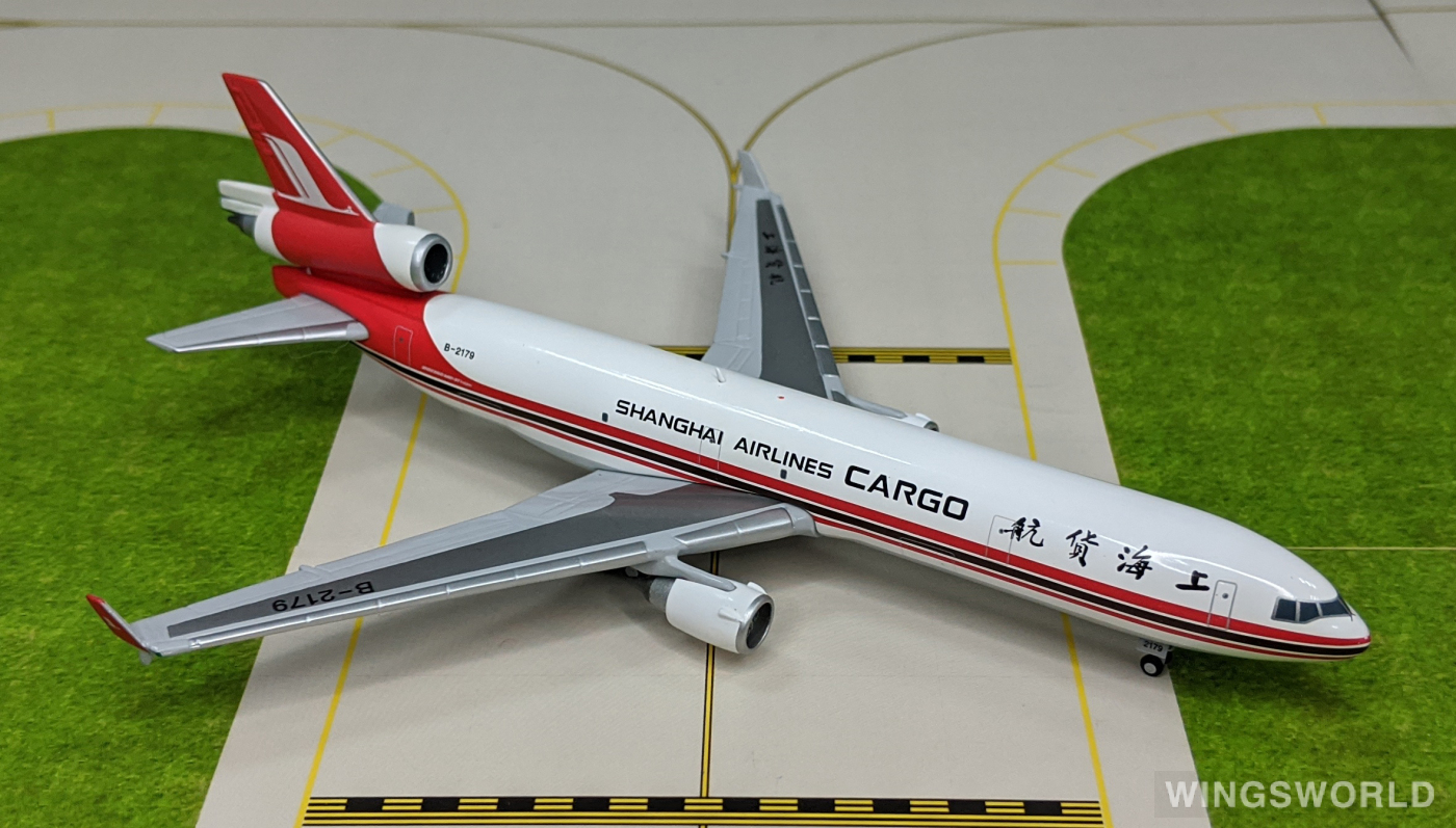 JC Wings 1:400 XX4146 Shanghai Airlines 上海航空 McDonnell Douglas MD-11 B-2179