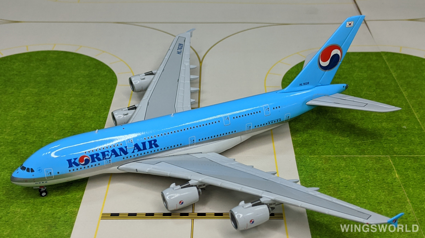 JC Wings 1:400 XX4700 Korean Air 大韩航空 Airbus A380-800 HL7628