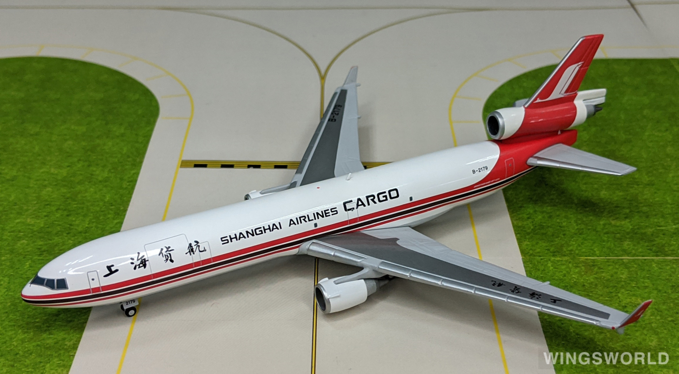 JC Wings 1:400 XX4146 Shanghai Airlines 上海航空 McDonnell Douglas MD-11 B-2179