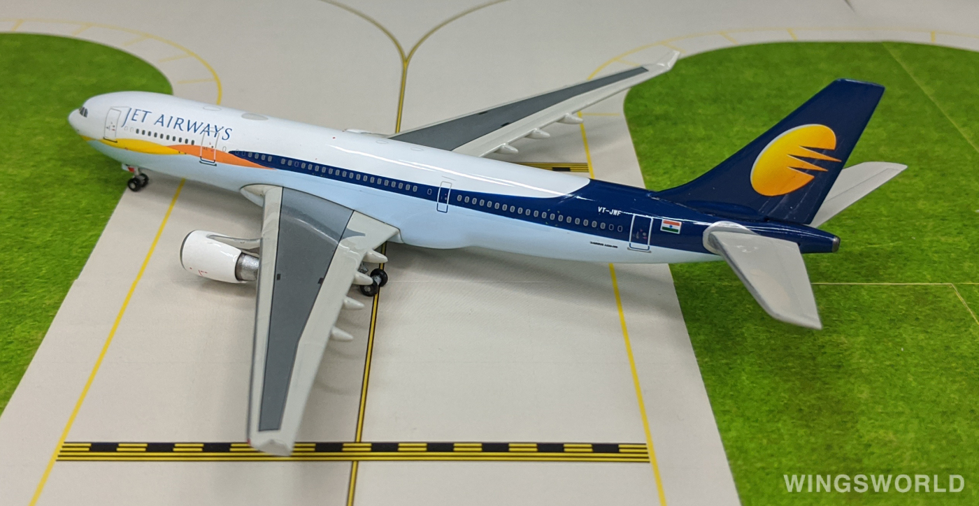 Geminijets 1:400 GJJAI795 Jet Airways 印度捷特航空 Airbus A330-200 VT-JWF