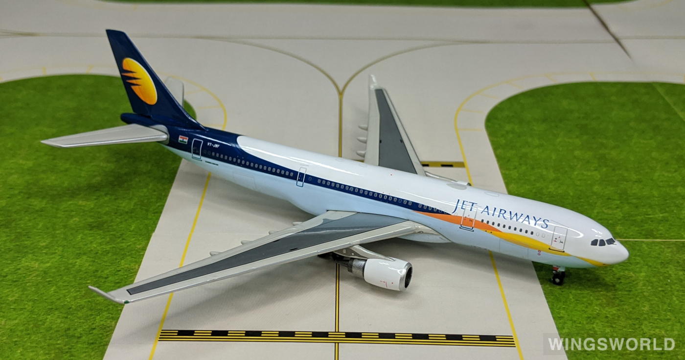 Geminijets 1:400 GJJAI795 Jet Airways 印度捷特航空 Airbus A330-200 VT-JWF