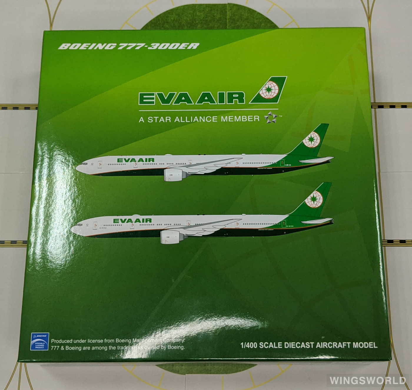 JC Wings 1:400 XX4073 EVA Air 长荣航空 Boeing 777-300ER ZK-OKT