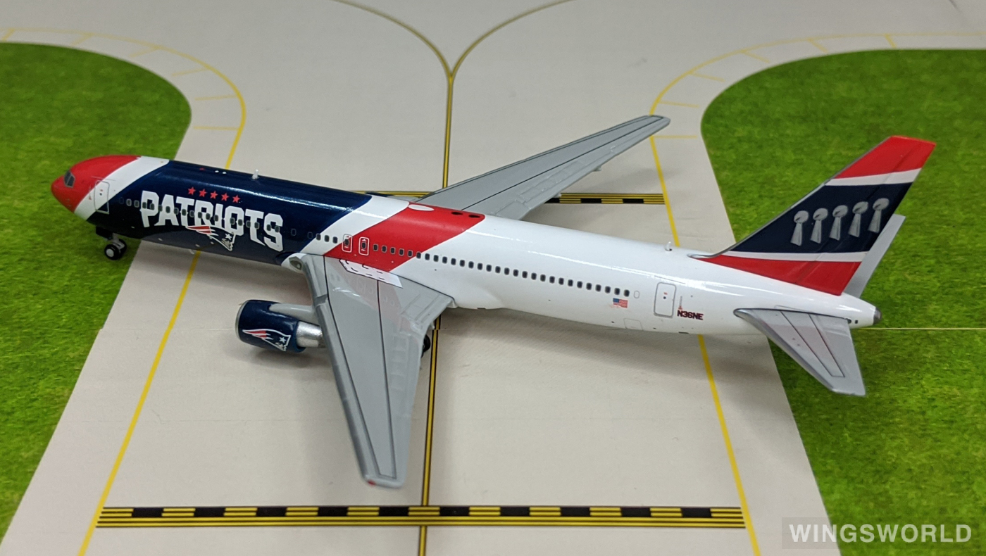 Geminijets 1:400 PAT767300 New England Patriots Boeing 767-300 N36NE