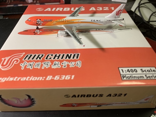 Air China 中国国际航空 Airbus A321 B-6361 秀美四川1号机 PH10280 Phoenix 1:400