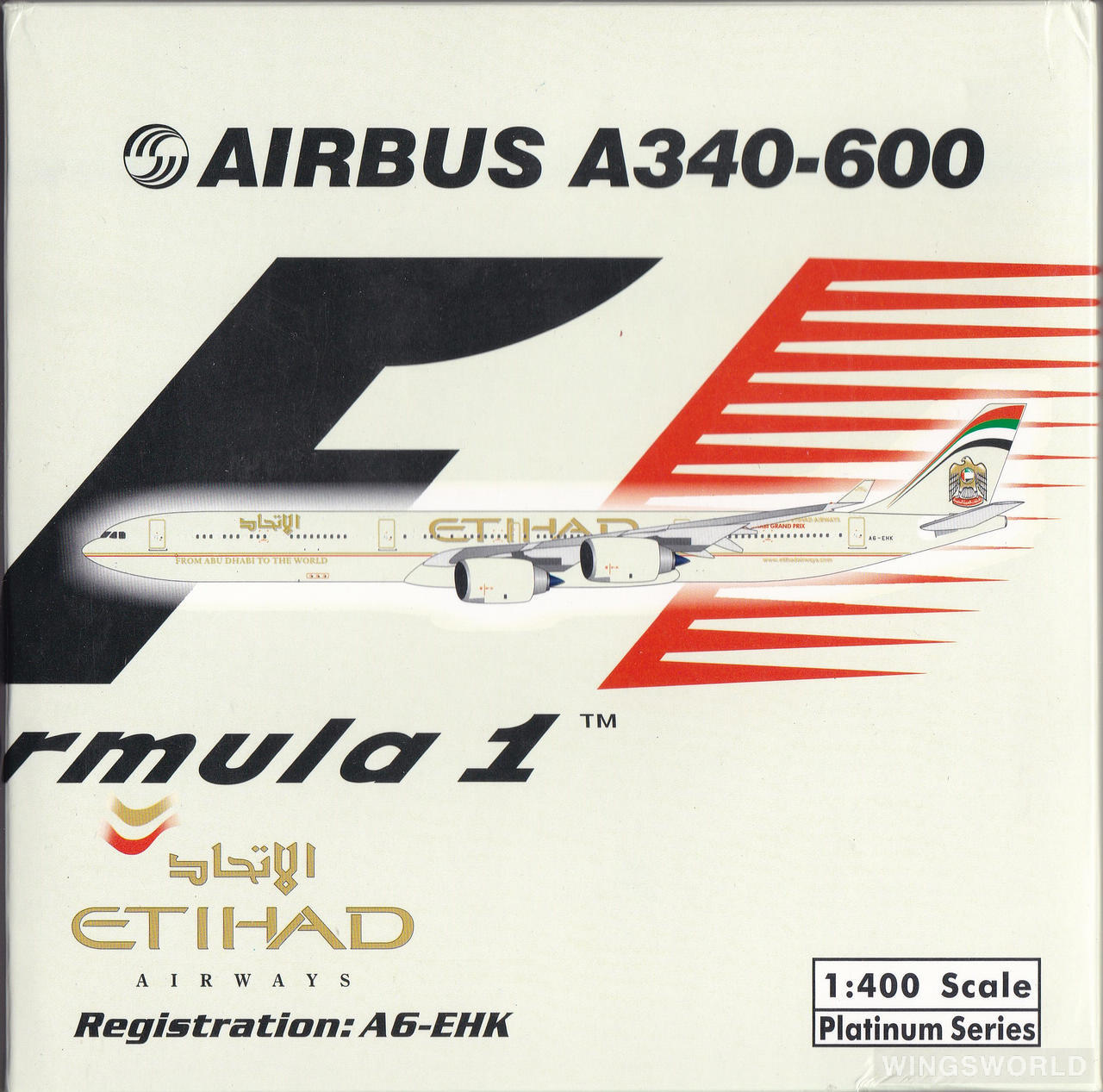 Phoenix 1:400 PH10371 Etihad Airways 阿提哈德航空 Airbus A340-600 A6-EHK