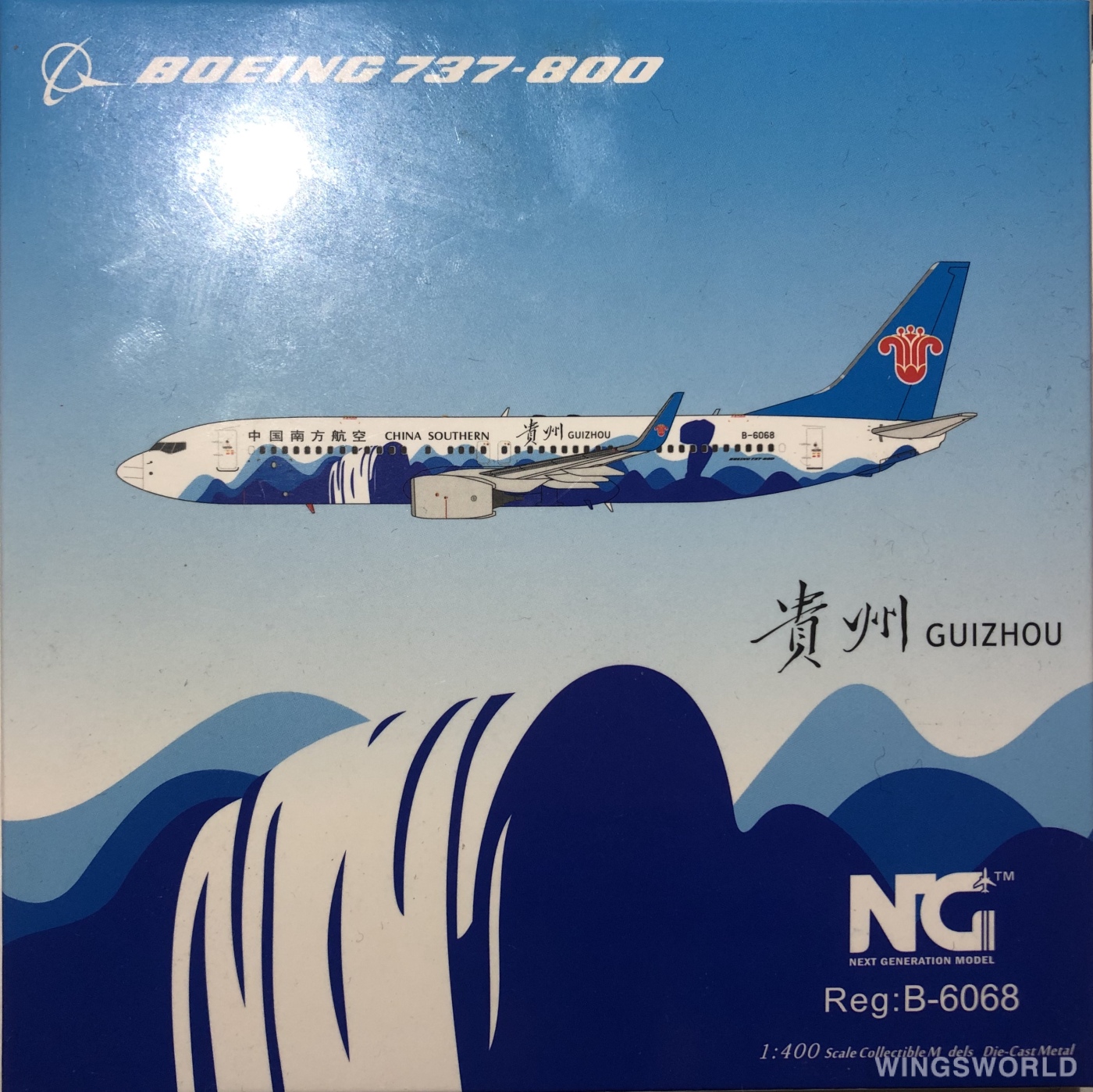 NGmodels 1:400 NG58012 China Southern 中国南方航空 Boeing 737-800 B-6068