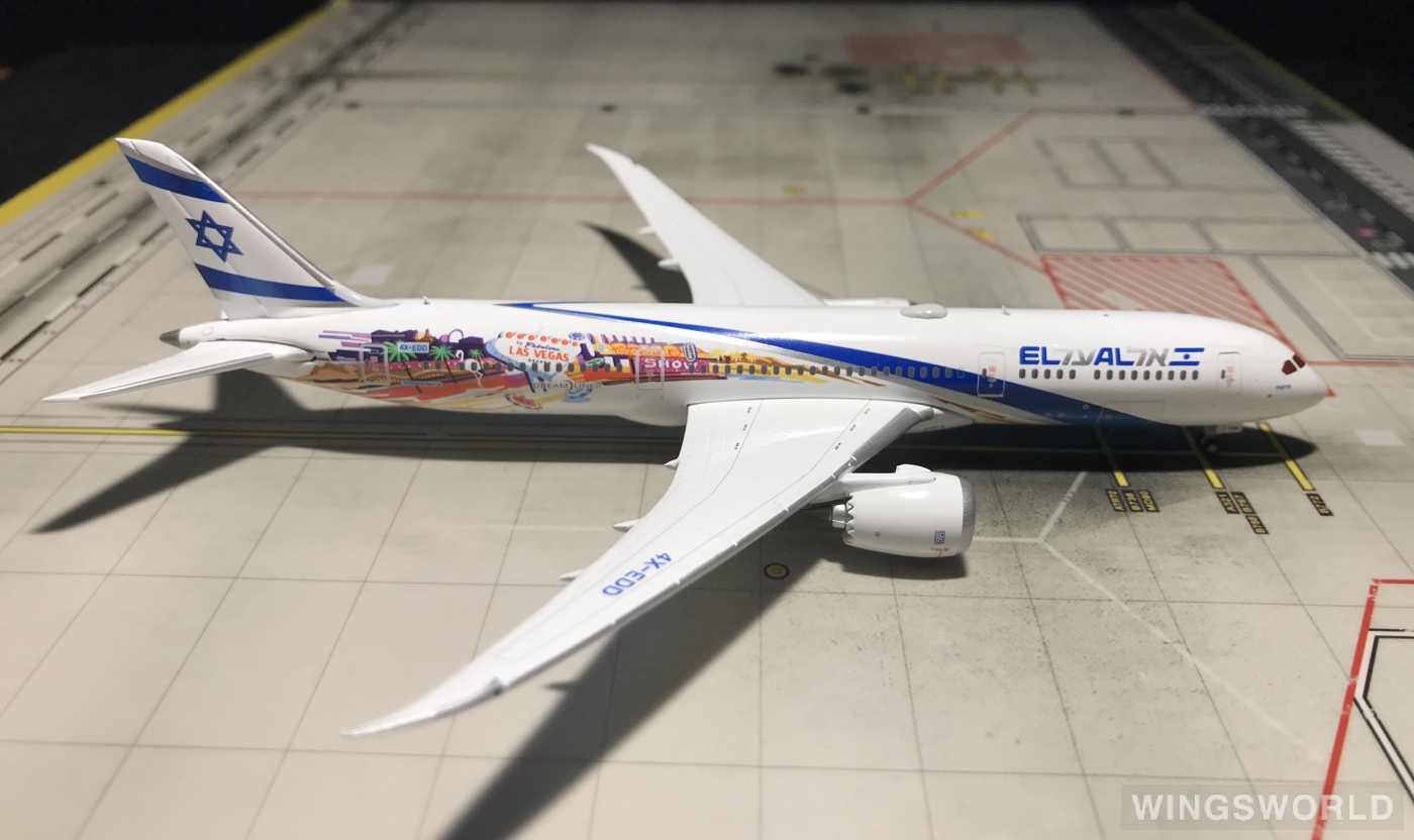 Geminijets 1:400 GJELY1882 El Al 以色列航空 Boeing 787-9 4X-EDD