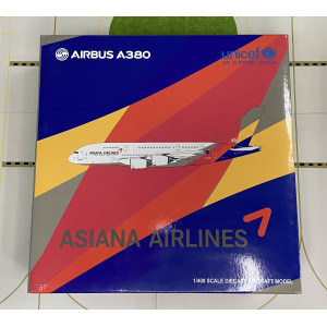 Asiana 韩亚航空 Airbus A380-800 HL7635 2005s colors. With rolling gears. XX4691 JC Wings 1:400