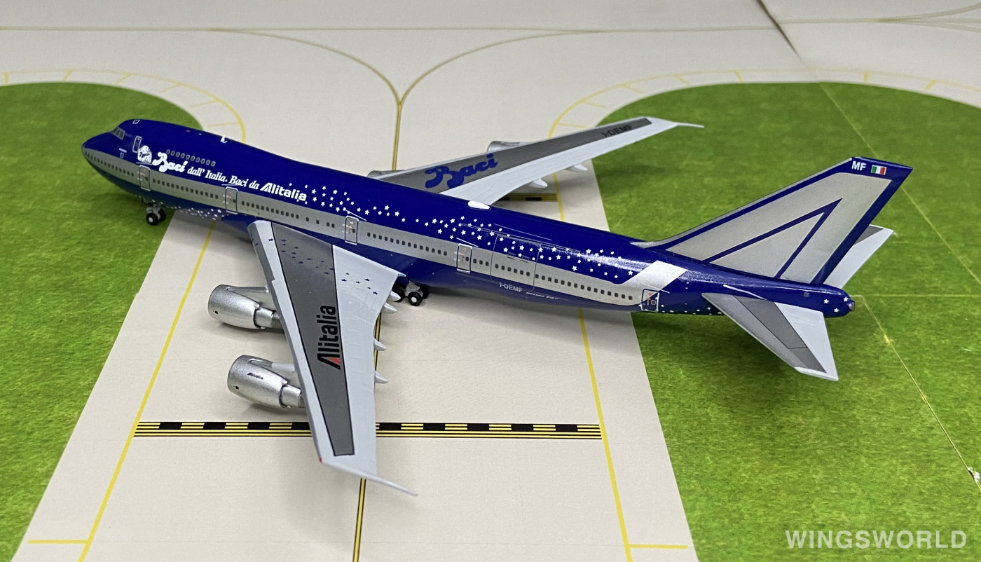 JC Wings 1:400 BB4-2017-004 Alitalia 意大利航空 Boeing 747-200 I-DEMF
