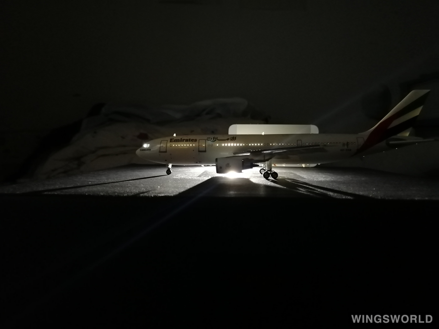 Herpa Premium 1:200 016100 Emirates 阿联酋航空 Airbus A300-600 A6-EKM