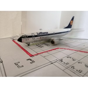 Lufthansa 汉莎航空 Boeing 737-300 D-ABXC  000017 Herpa Premium 1:200