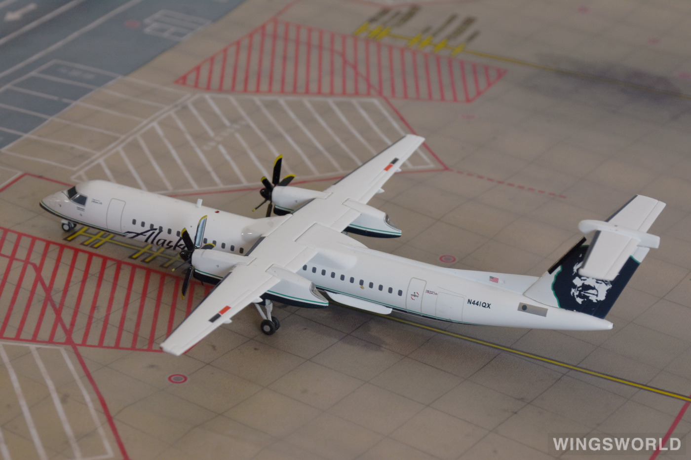 Geminijets 1:200 G2ASA252 Alaska Airlines 阿拉斯加航空 Bombardier Dash 8-400 N441QX