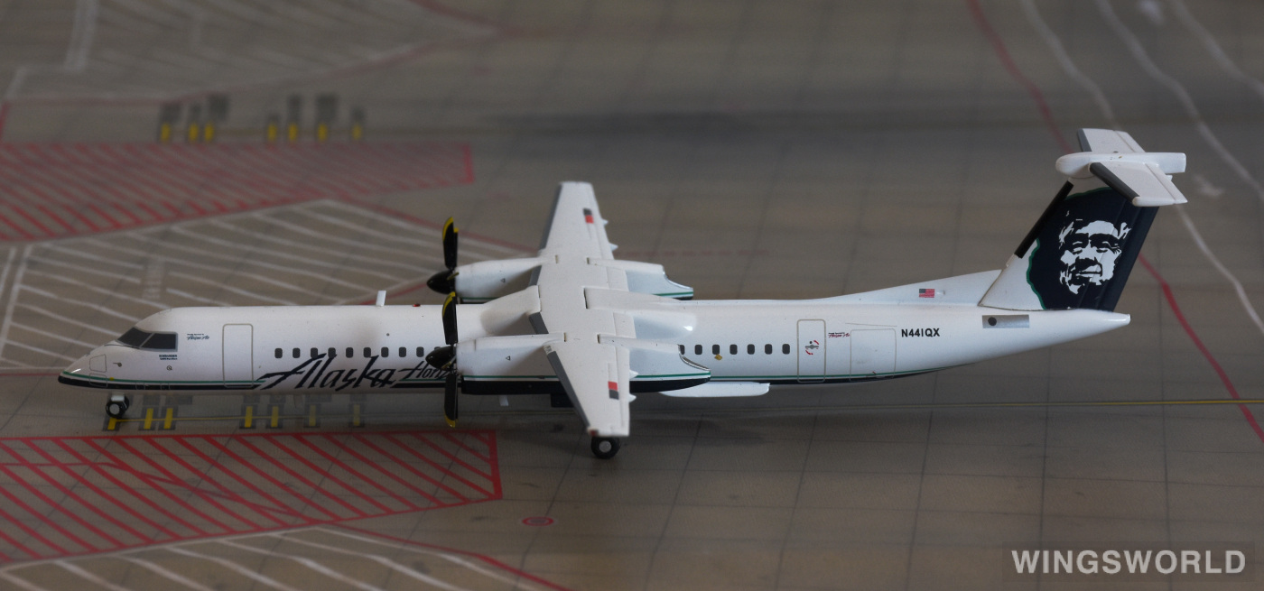 Geminijets 1:200 G2ASA252 Alaska Airlines 阿拉斯加航空 Bombardier Dash 8-400 N441QX