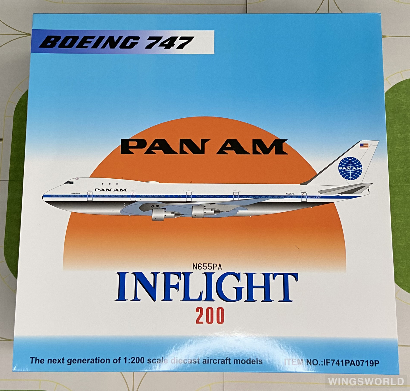 Inflight200 1:200 IF741PA0719P Pan Am 泛美航空 Boeing 747-100 N655PA