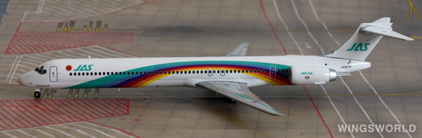 Hogan 1:200 McDonnell Douglas MD-90 JAS 日本佳速航空BJE3040 JA8070 