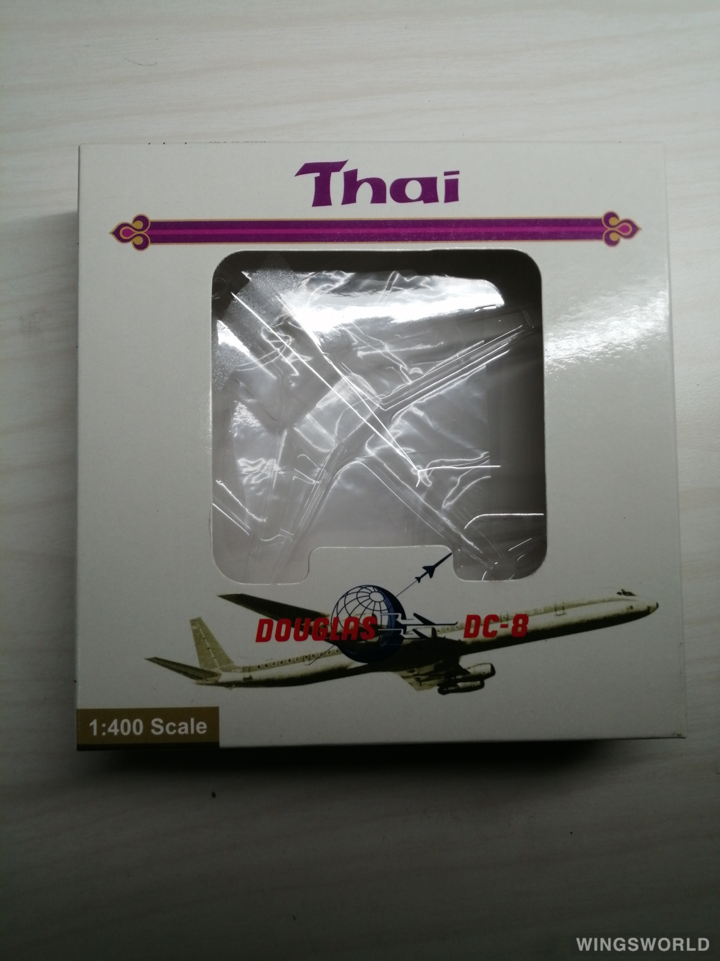 AeroClassics 1:400 ACOYKTE Thai Airways 泰国国际航空 Douglas DC-8 OY-KTE