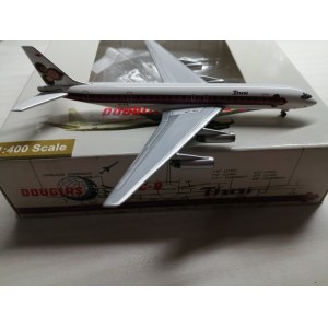 Thai Airways 泰国国际航空 Douglas DC-8 OY-KTE  ACOYKTE AeroClassics 1:400