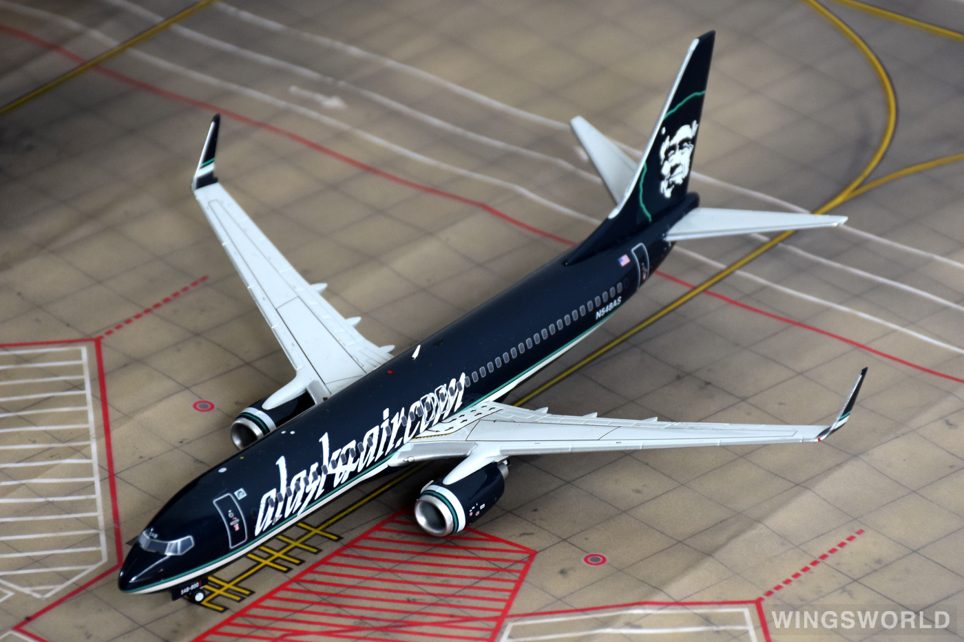 Geminijets 1:200 G2ASA361 Alaska Airlines 阿拉斯加航空 Boeing 737-800 N548AS