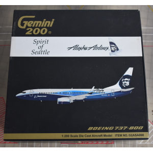 Alaska Airlines 阿拉斯加航空 Boeing 737-800 N512AS DREAMLINER COLORS,WITH ALASK LOGO ON RUDDER G2ASA068 Geminijets 1:200