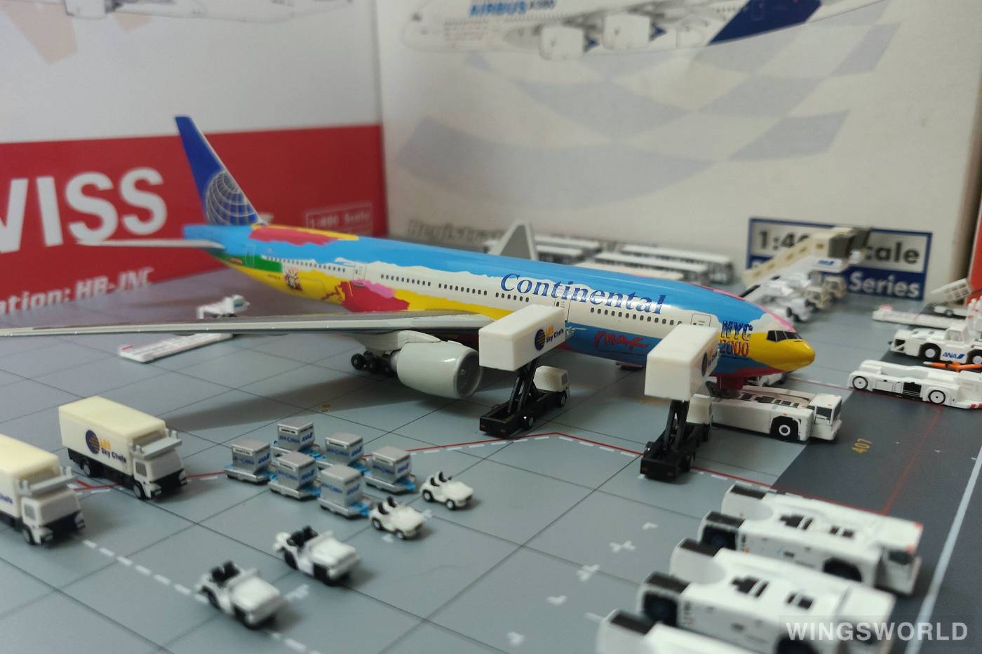 Dragon Models 1:400 55438 Continental Airlines 美国大陆航空 Boeing 777-200 N77014