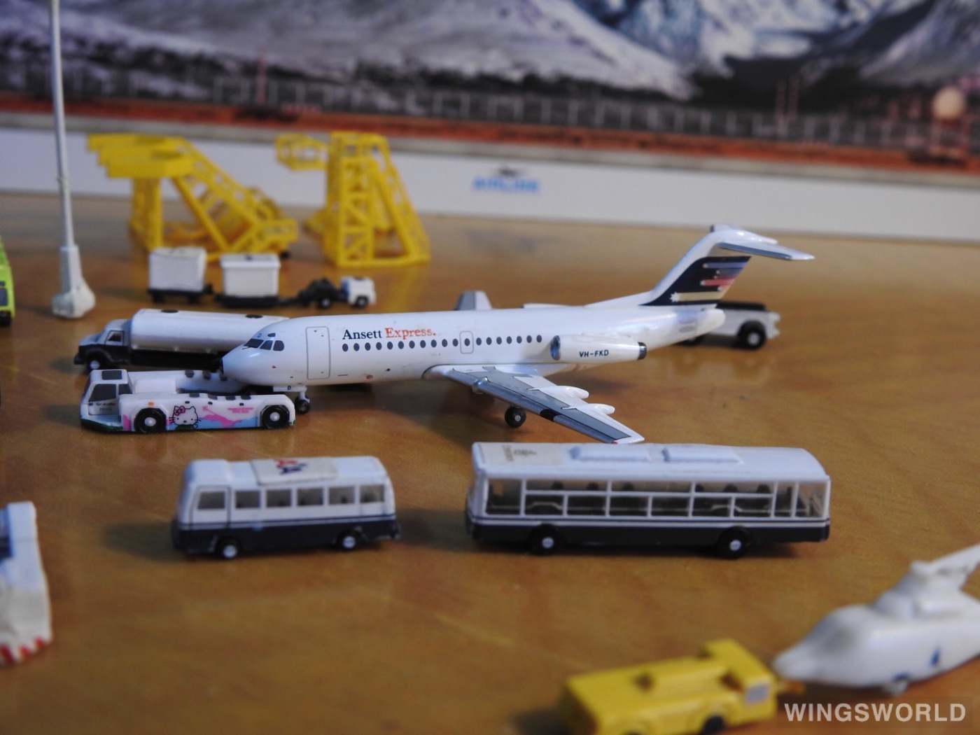 AeroClassics 1:400 AC4VHFKD Ansett 澳洲安捷航空 Fokker F28 Fellowship VH-FKD
