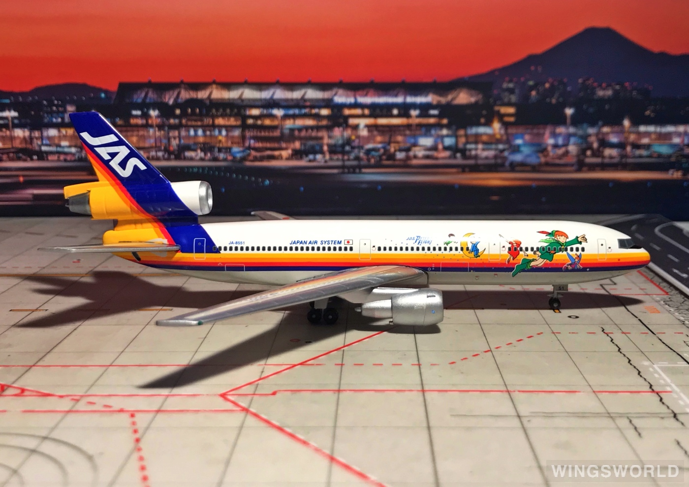 Golden Wings 1:400 GWJA8551 JAS 日本佳速航空 McDonnell Douglas DC-10 JA8551