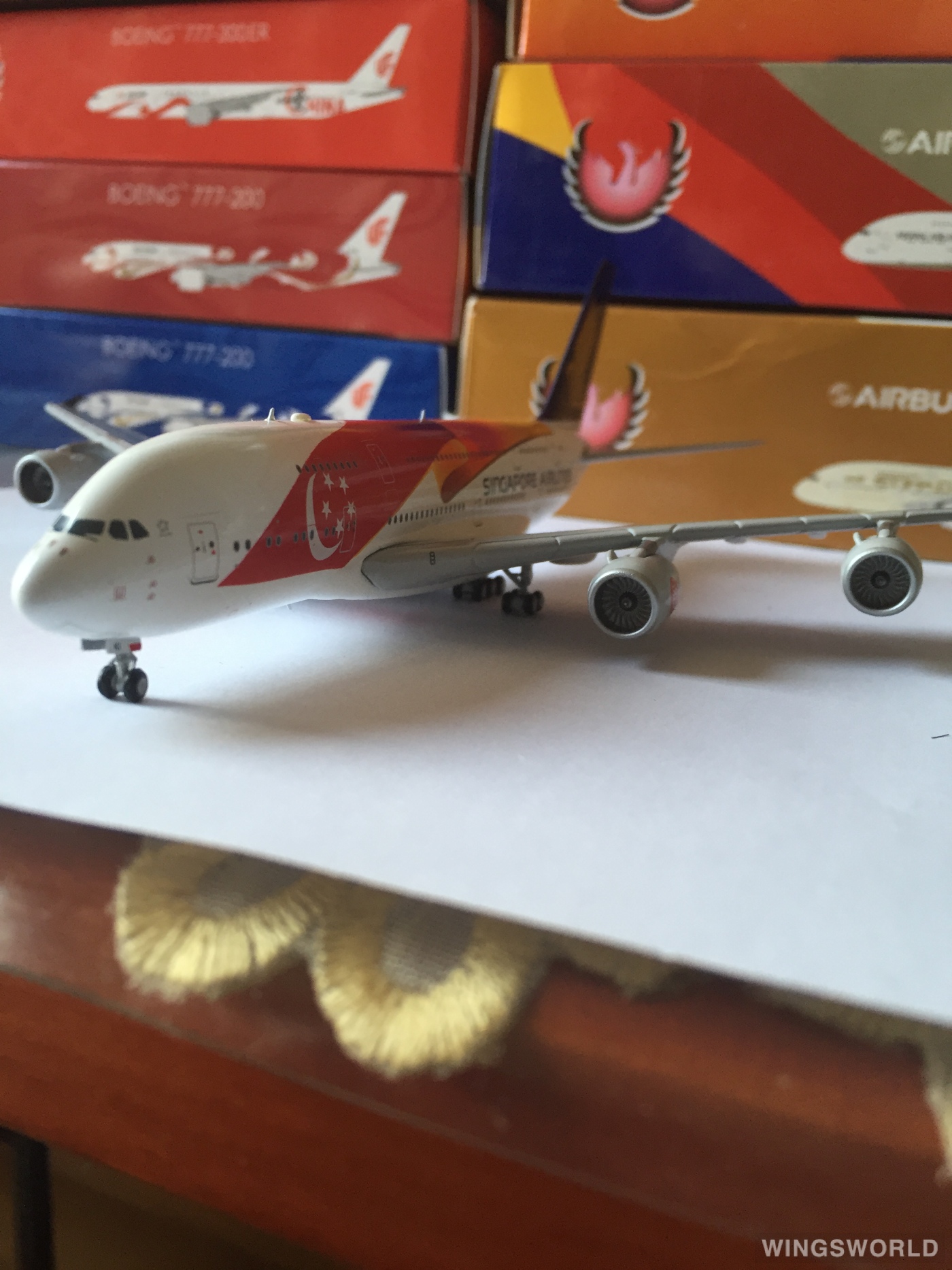 JC Wings 1:400 XX4951 Singapore Airlines 新加坡航空 Airbus A380-800 9V-SKI
