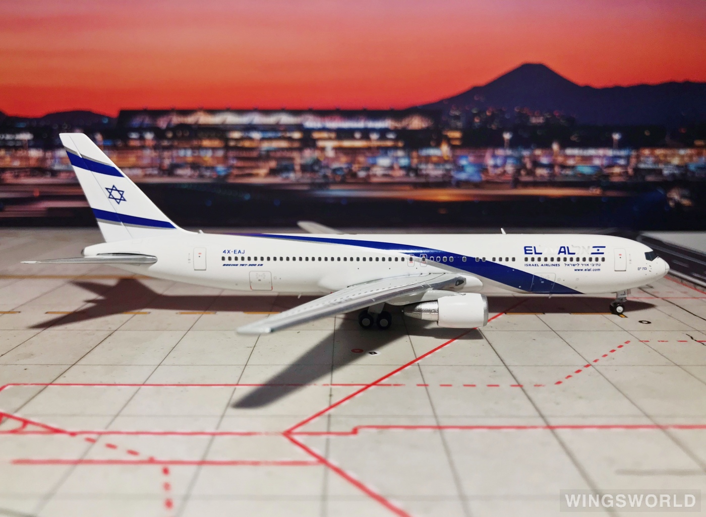JC Wings 1:400 XX4157 El Al 以色列航空 Boeing 767-300 4X-EAJ