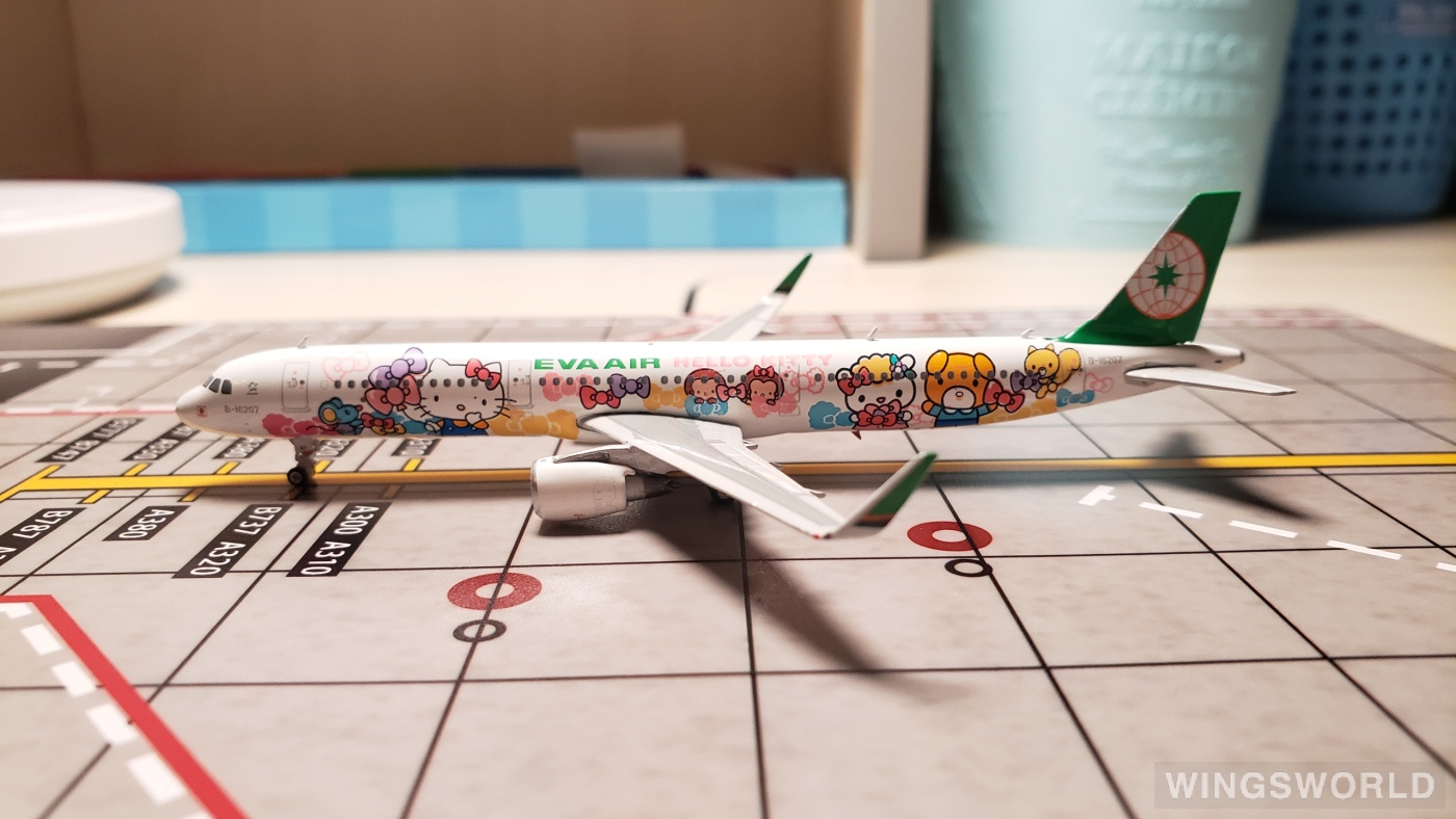 Phoenix 1:400 PH04143 EVA Air 长荣航空 Airbus A321 B-16207