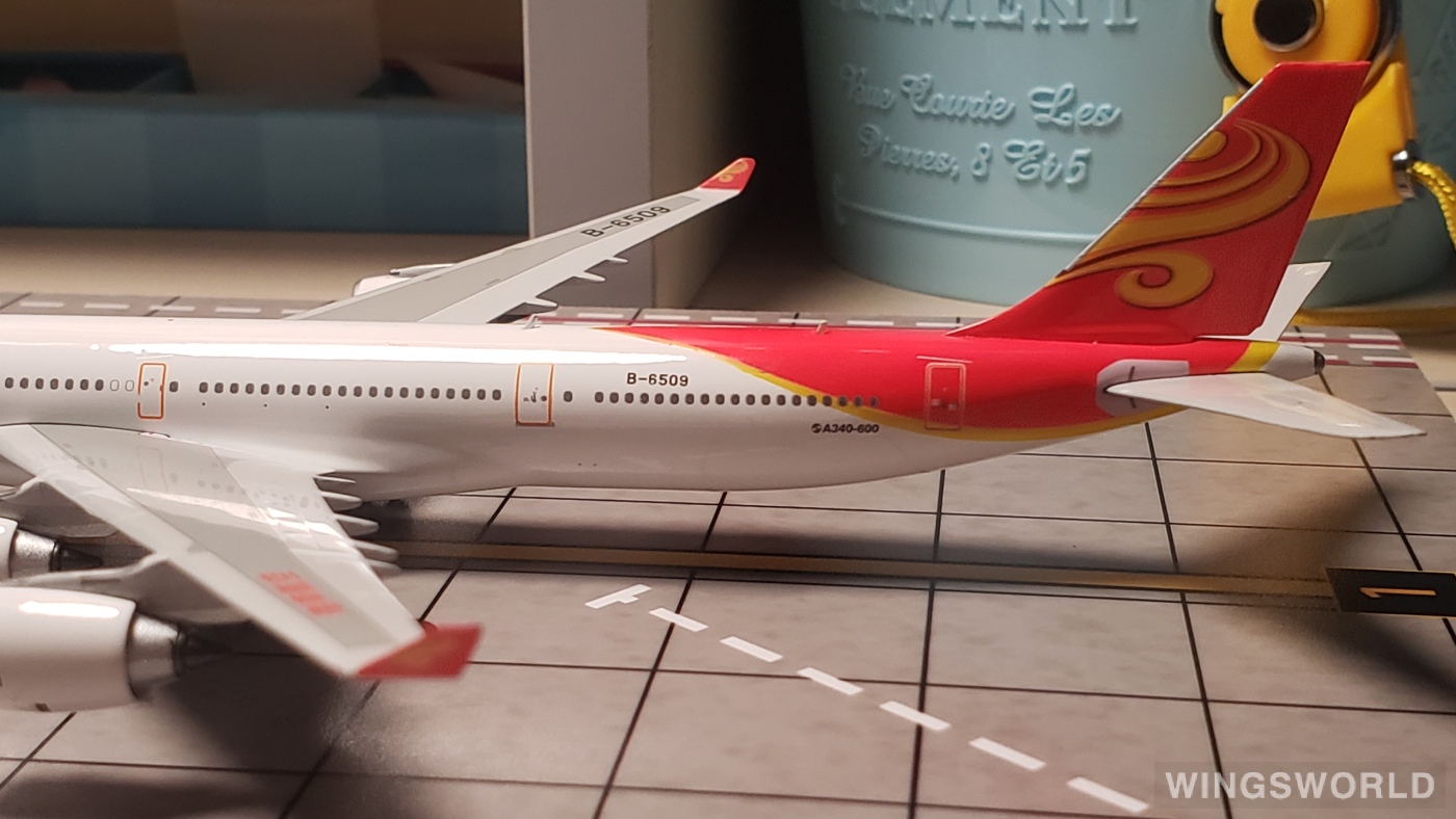 Phoenix 1:400 PH11224 Hainan Airlines 海南航空 Airbus A340-600 B-6509