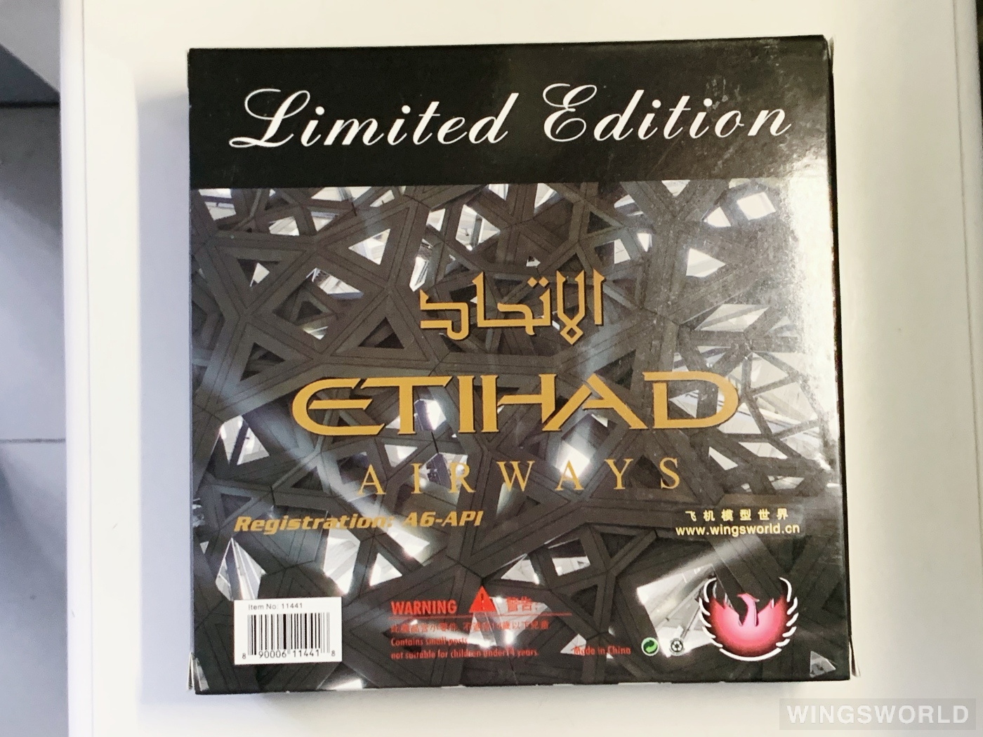 Phoenix 1:400 PH11441 Etihad Airways 阿提哈德航空 Airbus A380-800 A6-API
