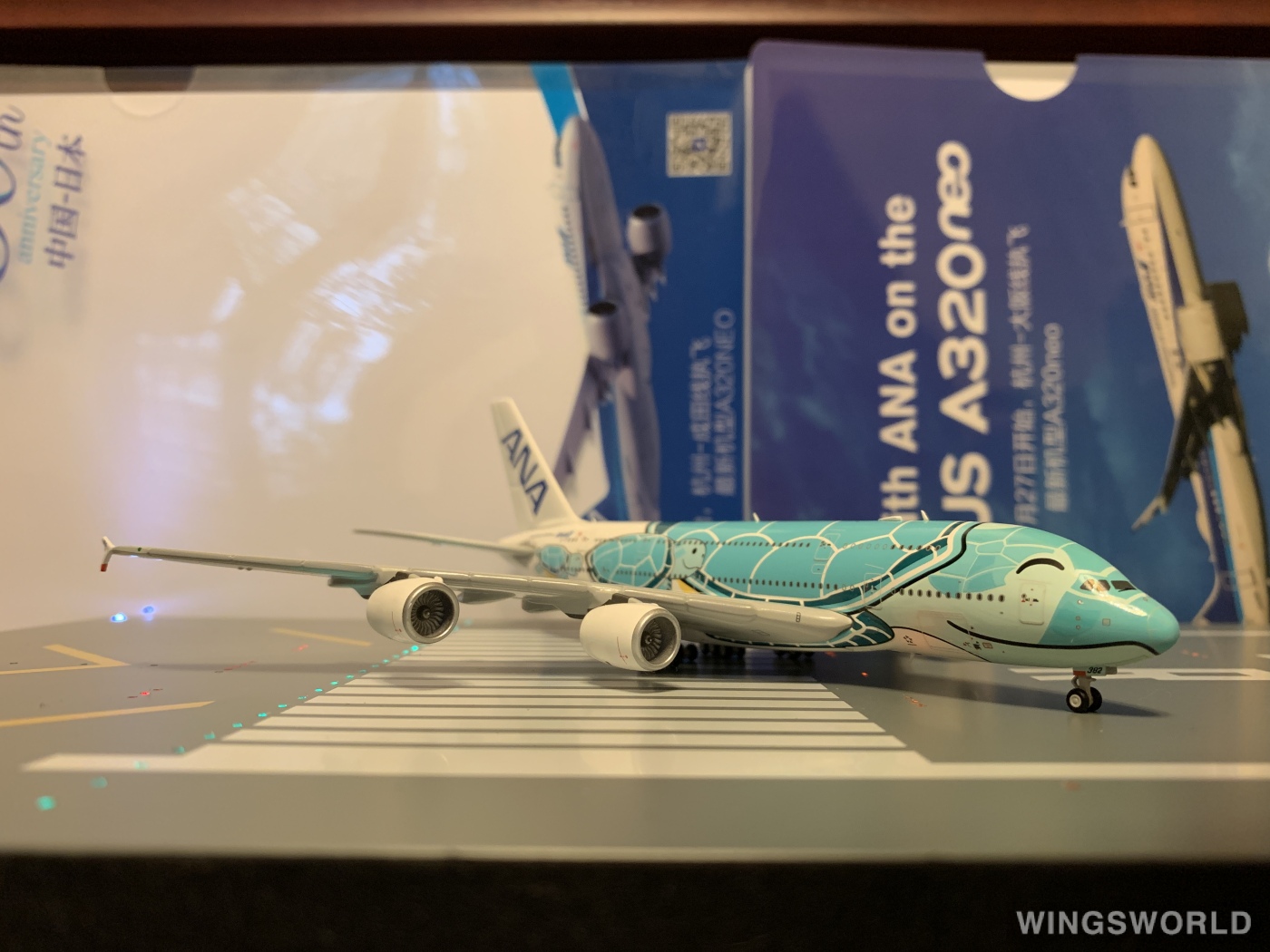 JC Wings 1:200 ANA 全日空 A380-800 JA382A Amazon.com: JC Wings All Nippon Airways Green Turtle A380