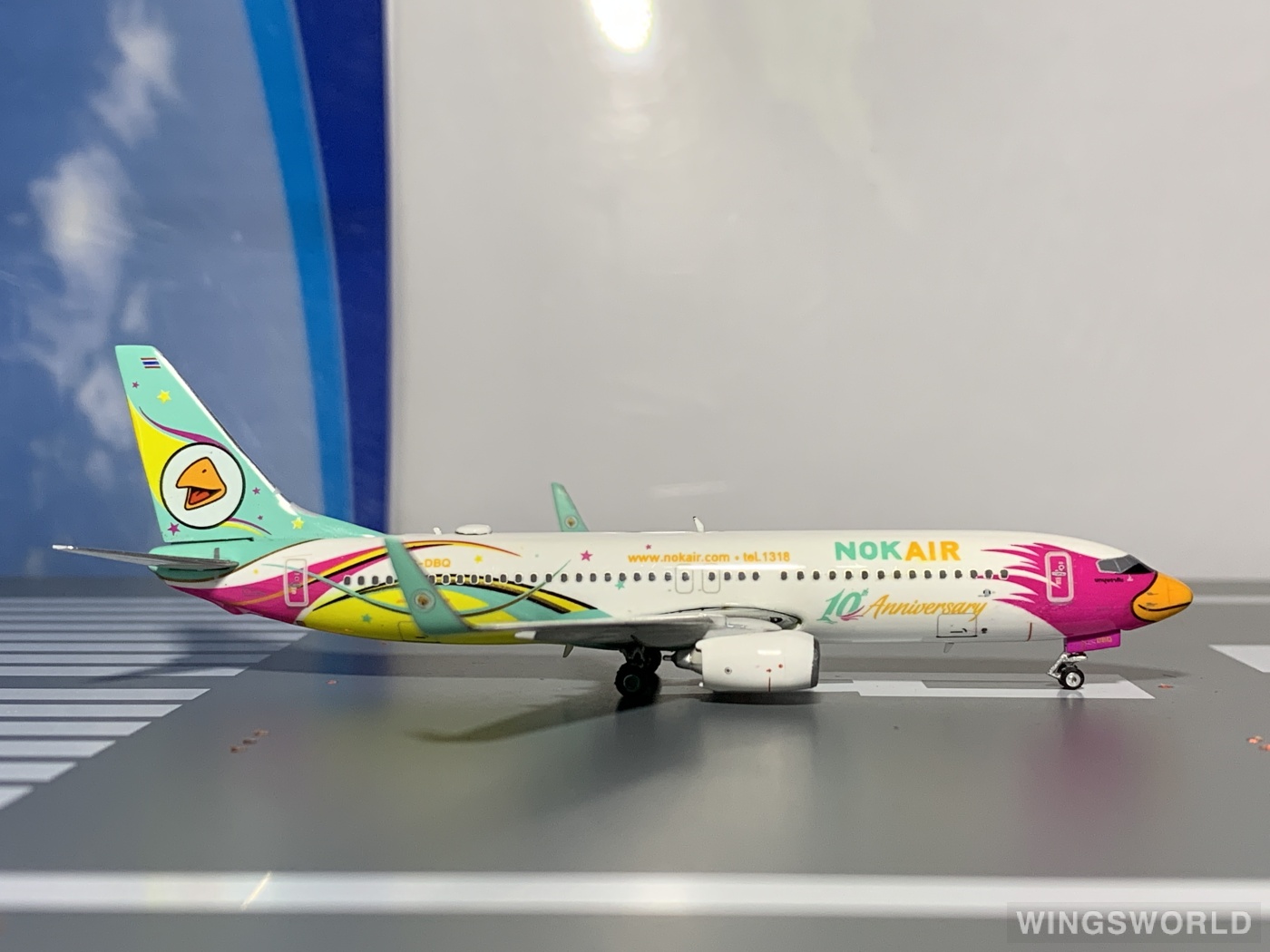 Phoenix 1:400 PH11238 Nok Air 皇雀航空 Boeing 737-800 HS-DBQ