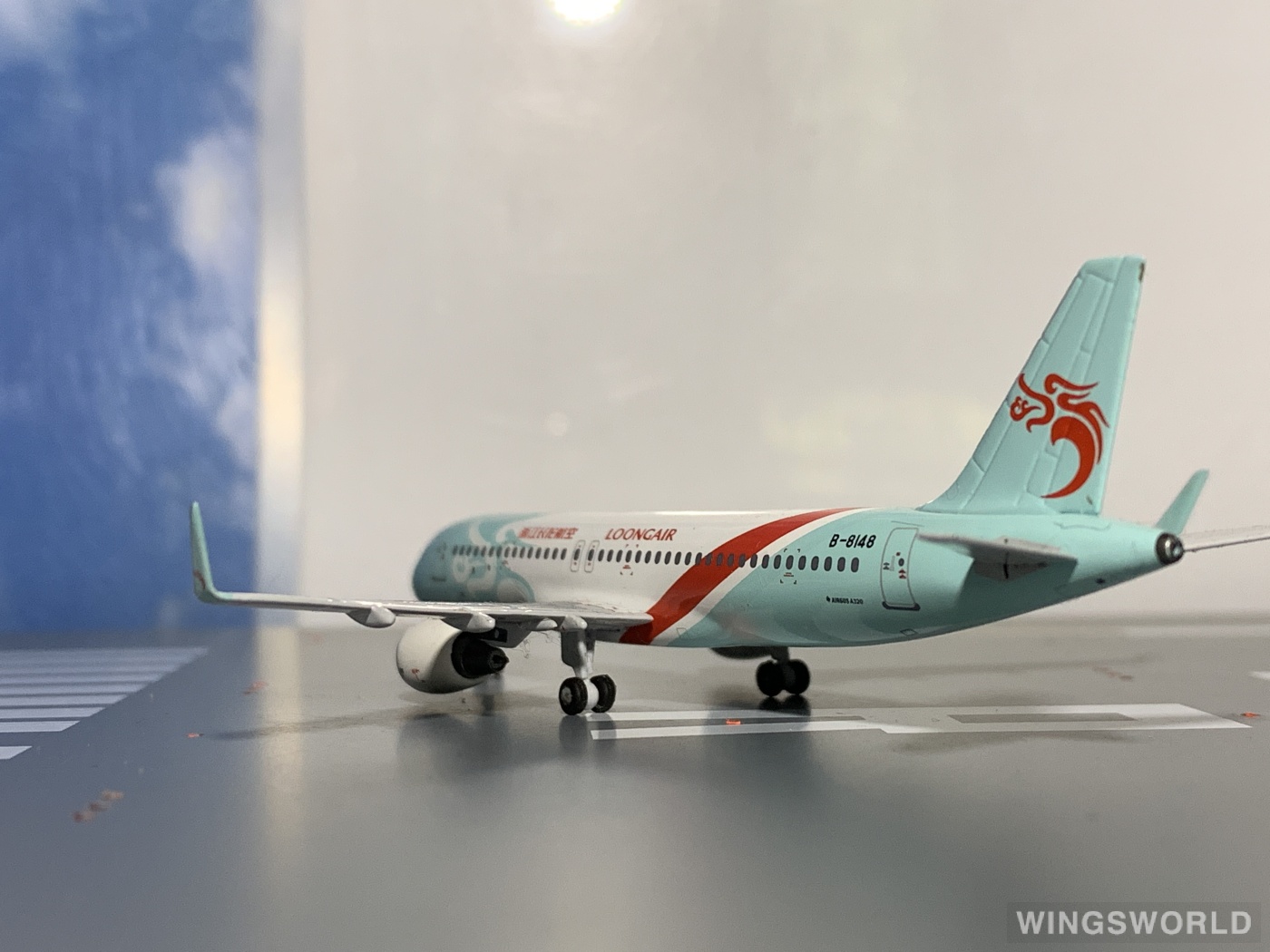 Pandamodel 1:400 PMB8148 Loong Air 浙江长龙航空 Airbus A320 B-8148