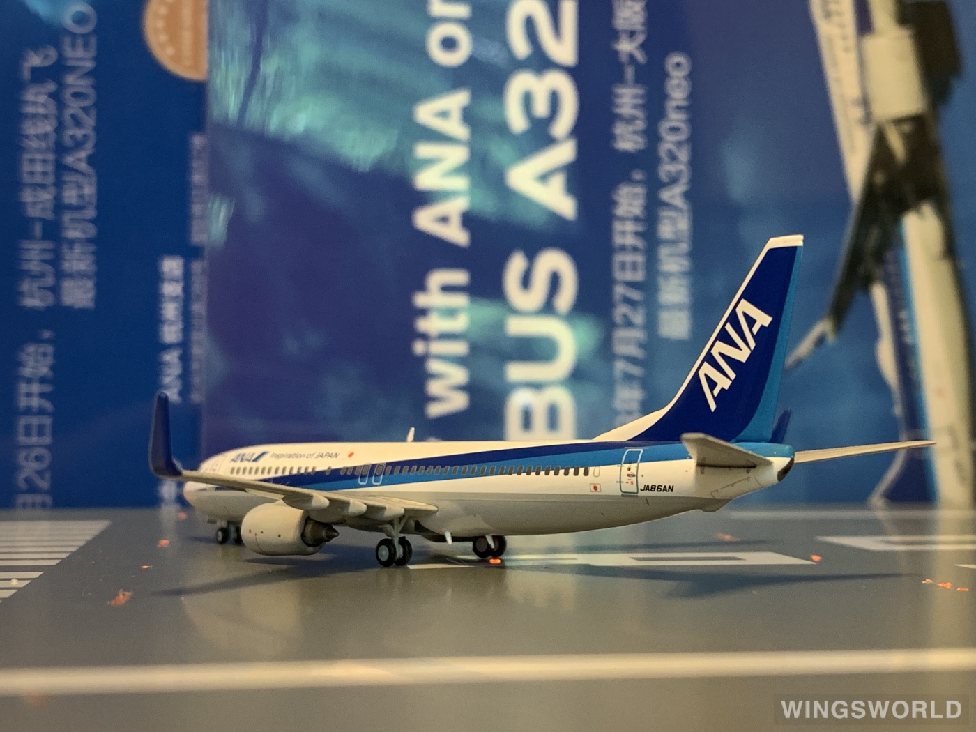 JC Wings 1:400 XX4694 ANA 全日空 Boeing 737-800 JA86AN