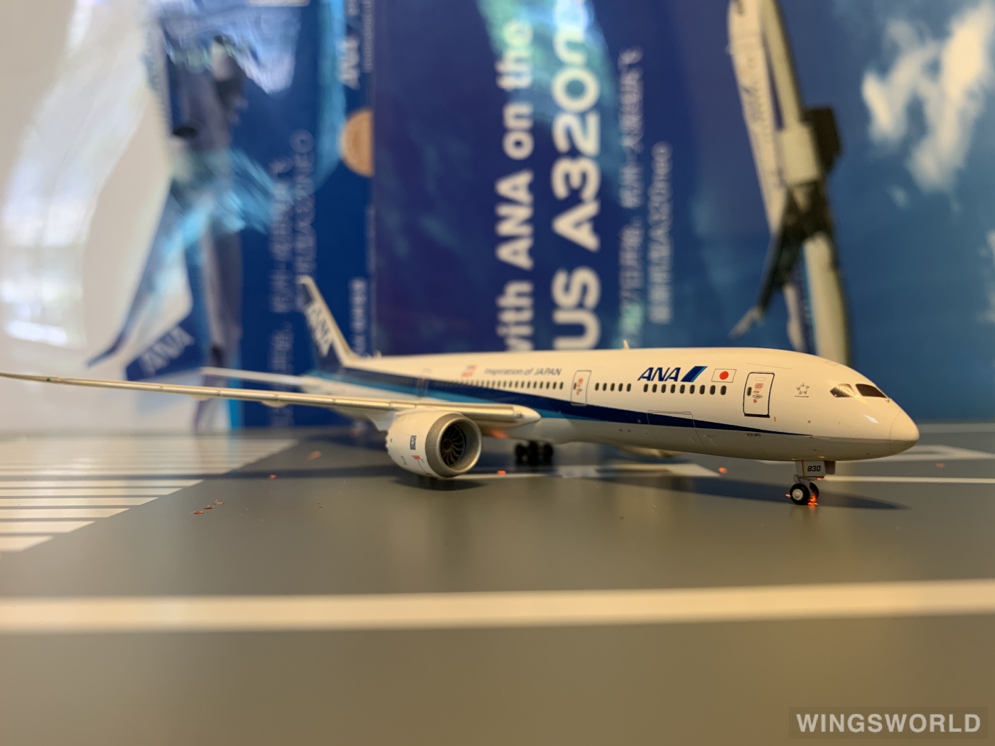 JC Wings 1:400 XX4697 ANA 全日空 Boeing 787-9 JA830A